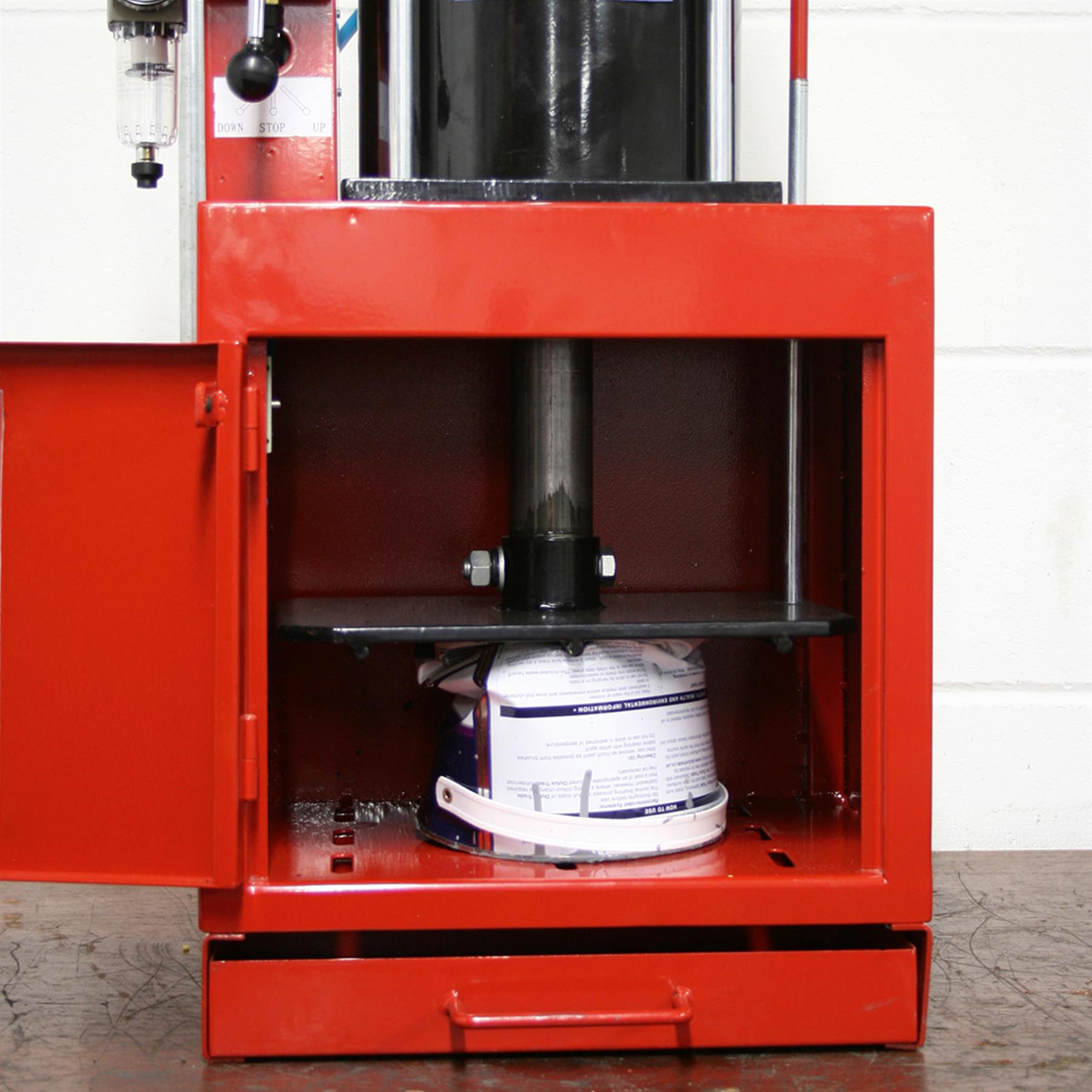 Sealey Pneumatic Paint Can Crusher 2.2tonne