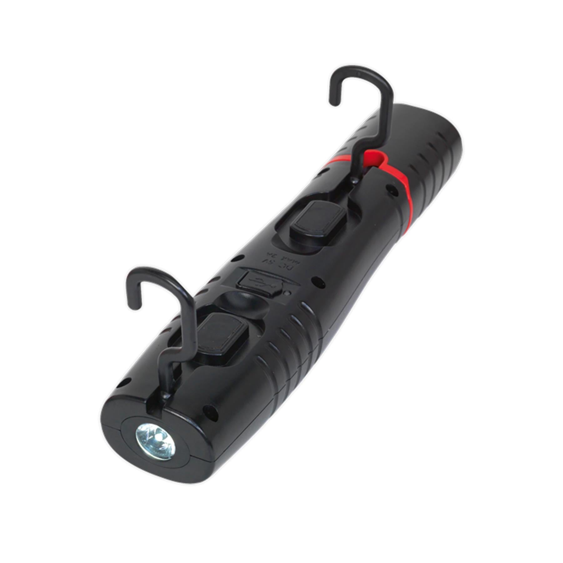 Sealey Rechargeable 360 Inspection Light 7 SMD & 3W SMD LED Black