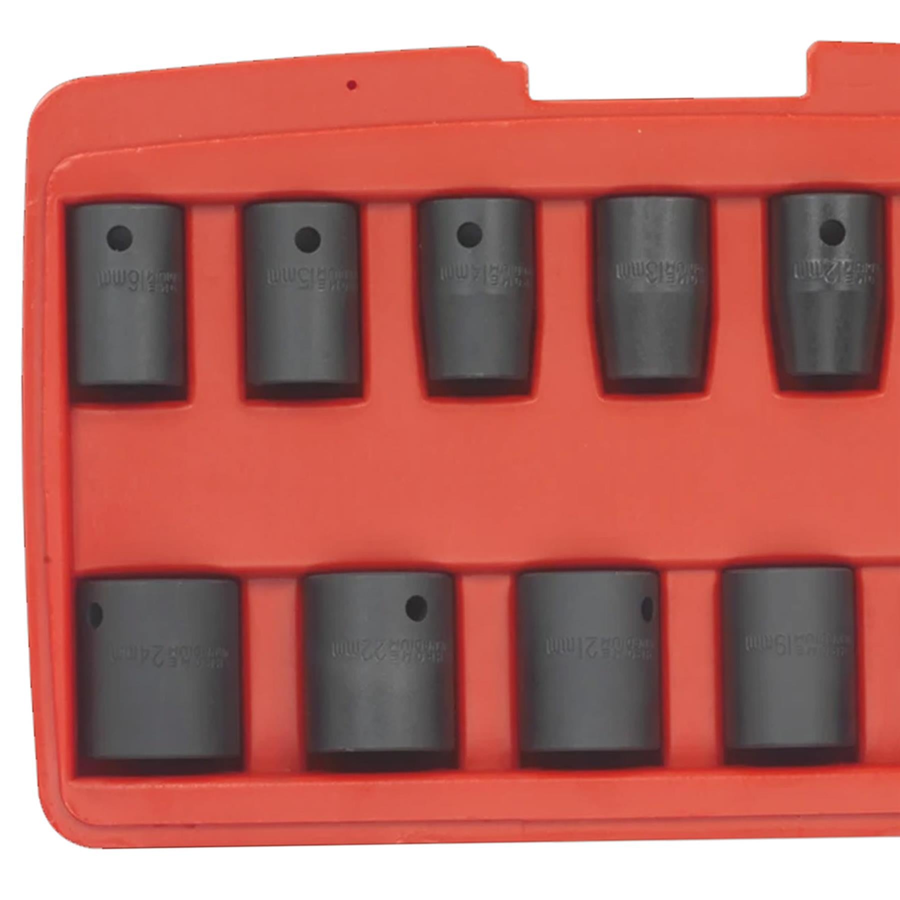 Sealey Impact Socket Set 13pc 1/2"Sq Drive Metric