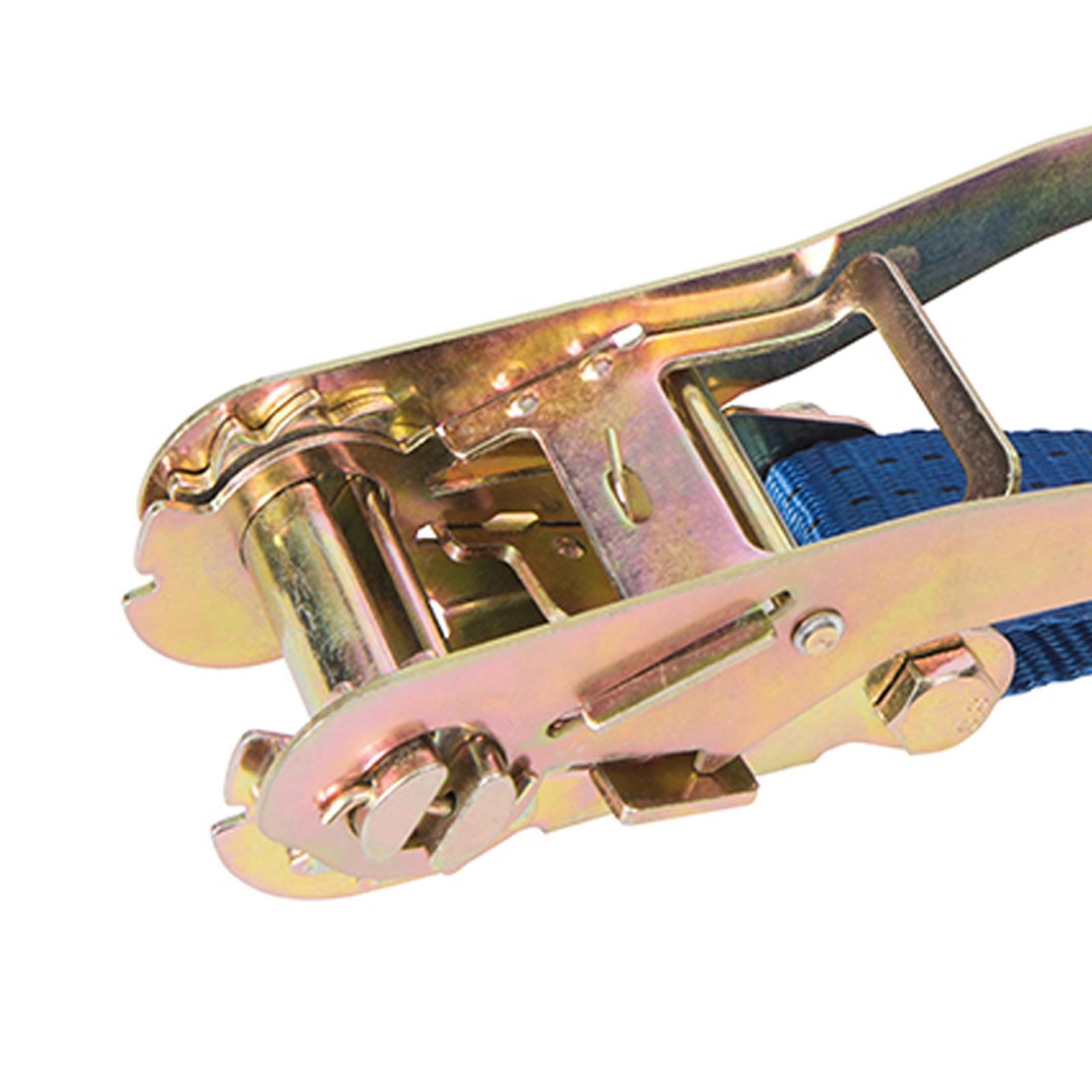 Ratchet Tie Down Strap J-Hook 8M X 50mm Rated 1700Kg Capacity 4750Kg