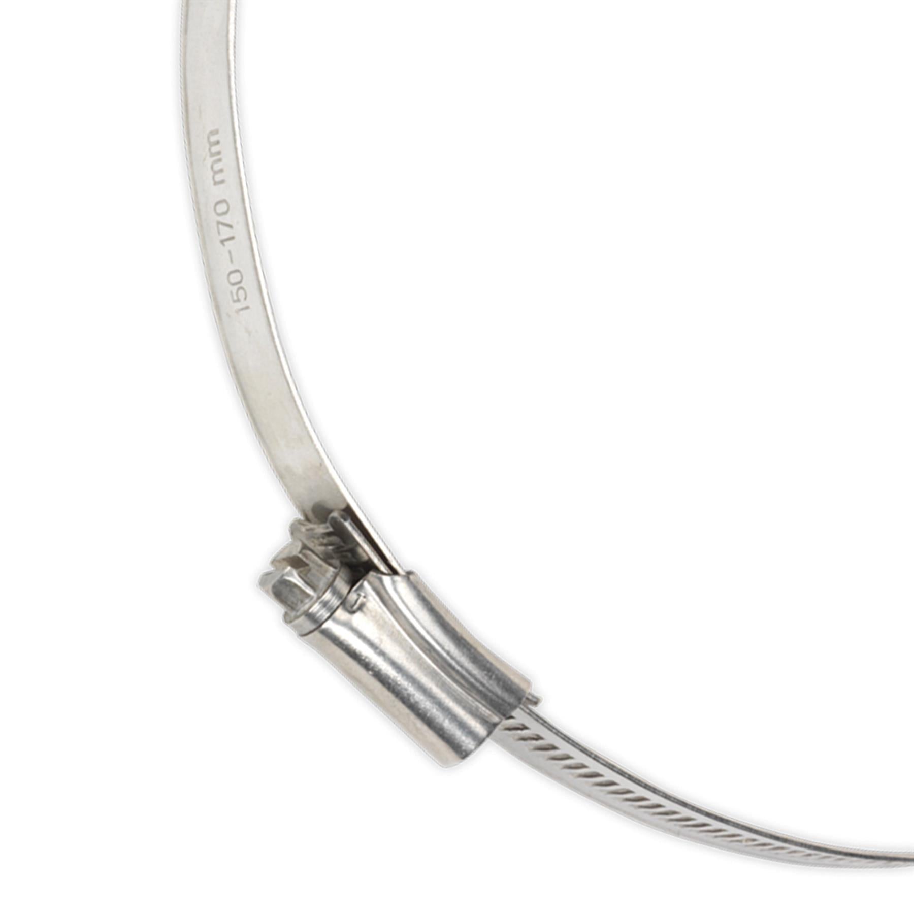 Sealey Hose Clip Stainless Steel 150-170mm Pack of 5