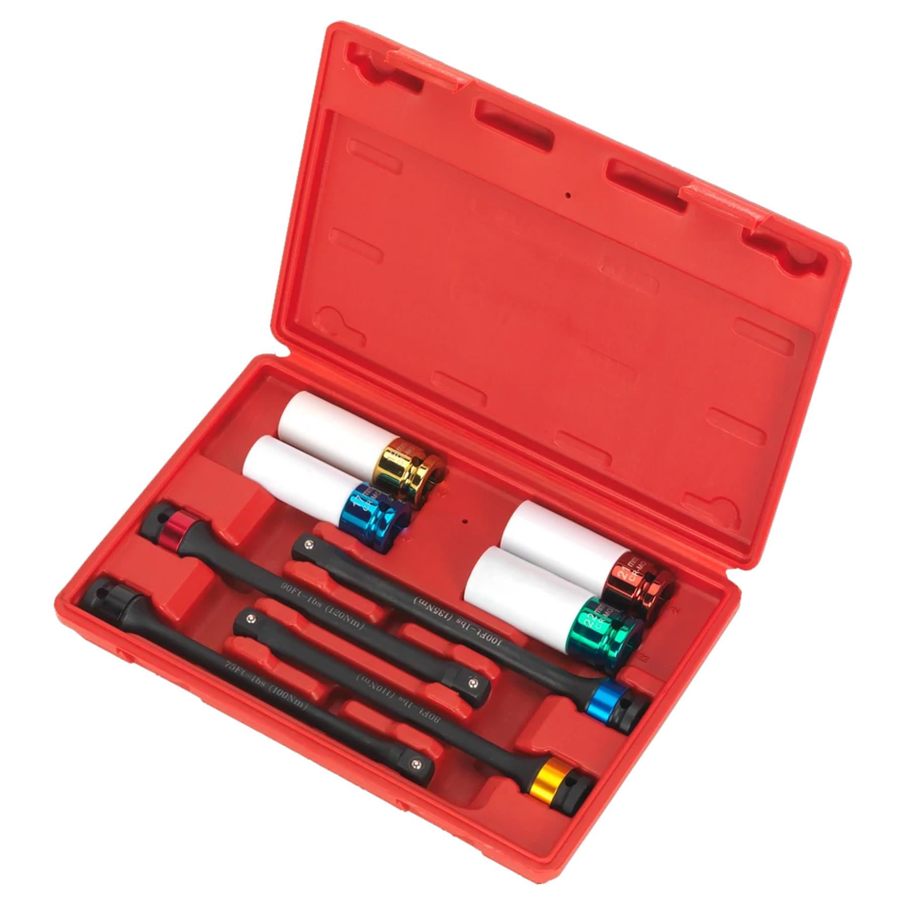 Sealey Torque Stick & Alloy Wheel Impact Socket Set 8pc 1/2"Sq Dr