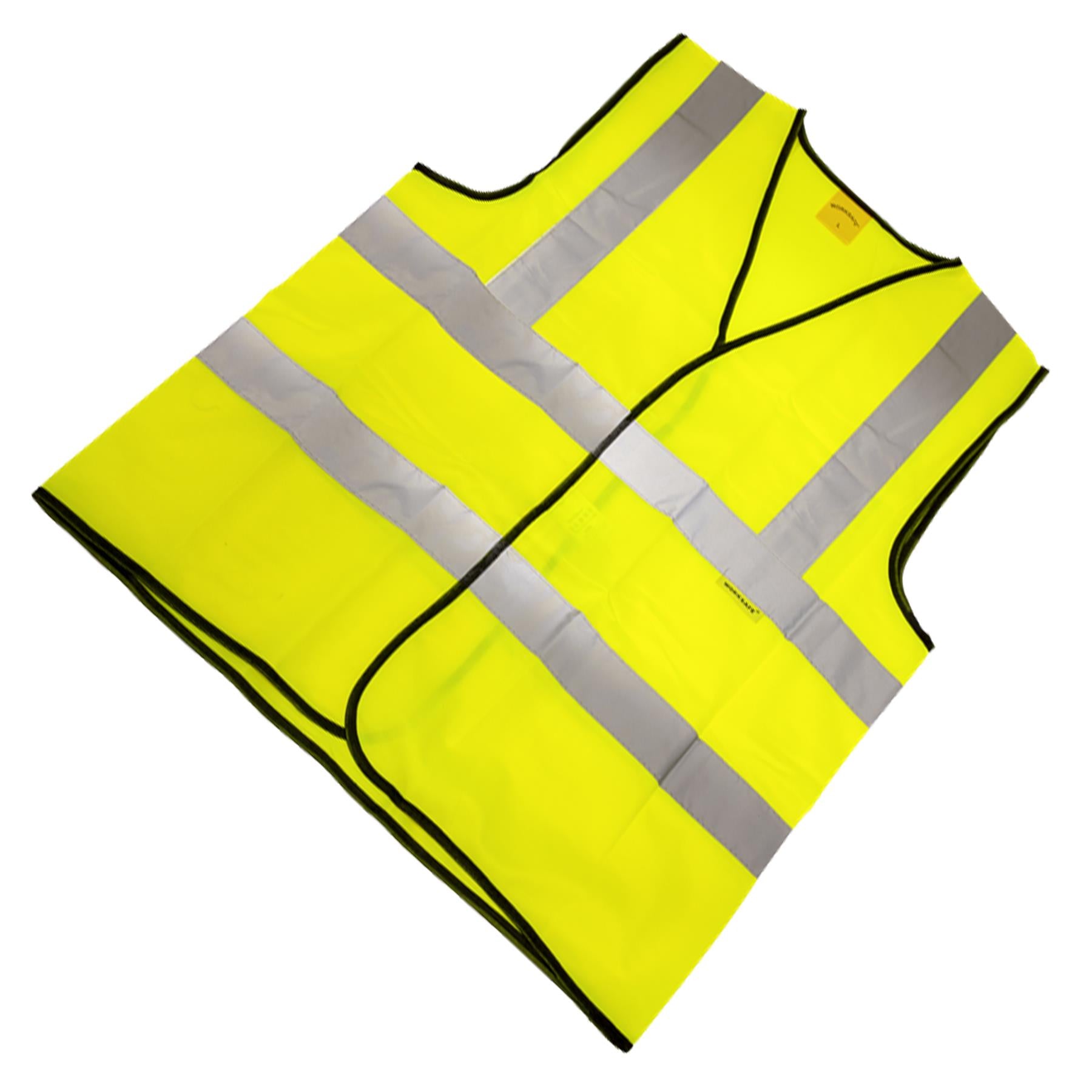 Hi-Vis Waistcoat (Site and Road Use) Yellow - Large. Sealey