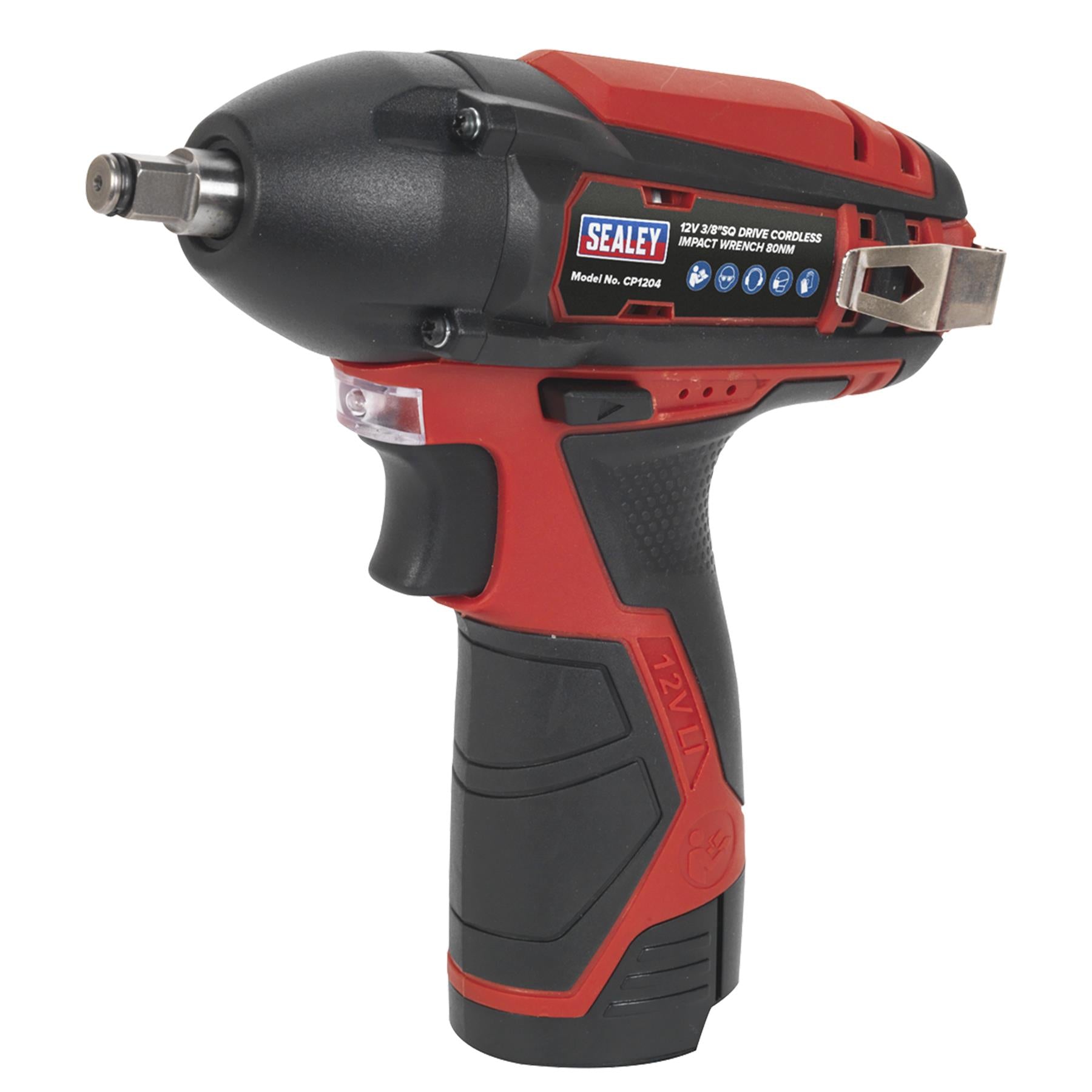 Sealey Impact Wrench 12V 3/8" Sq Drive 80Nm Body Only Garage Workshop