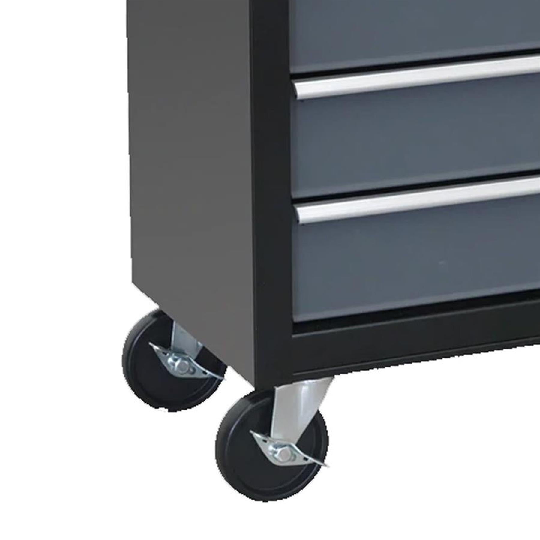 Sealey Rollcab 8 Drawer with Ball Bearing Slides - Black/Grey