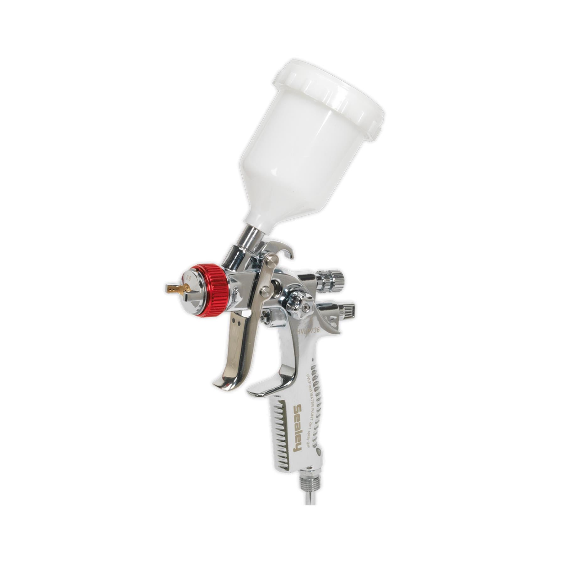 Sealey HVLP Gravity Feed Top Coat/Touch-Up Spray Gun Set