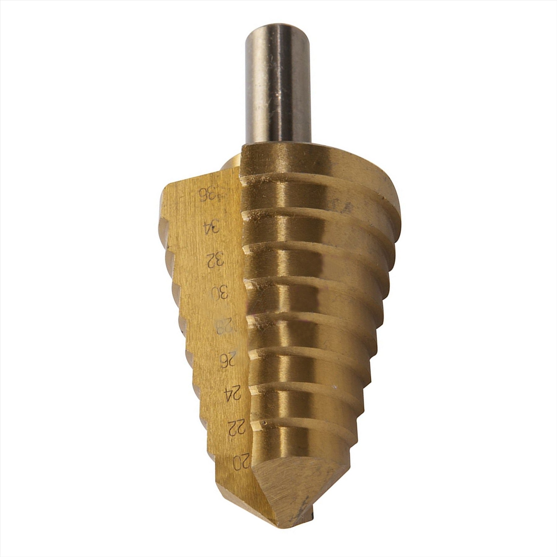 Titanium-Plated Hss Step Drill Bit 20mm - 36mm DIY Tools Produces Accurate Holes