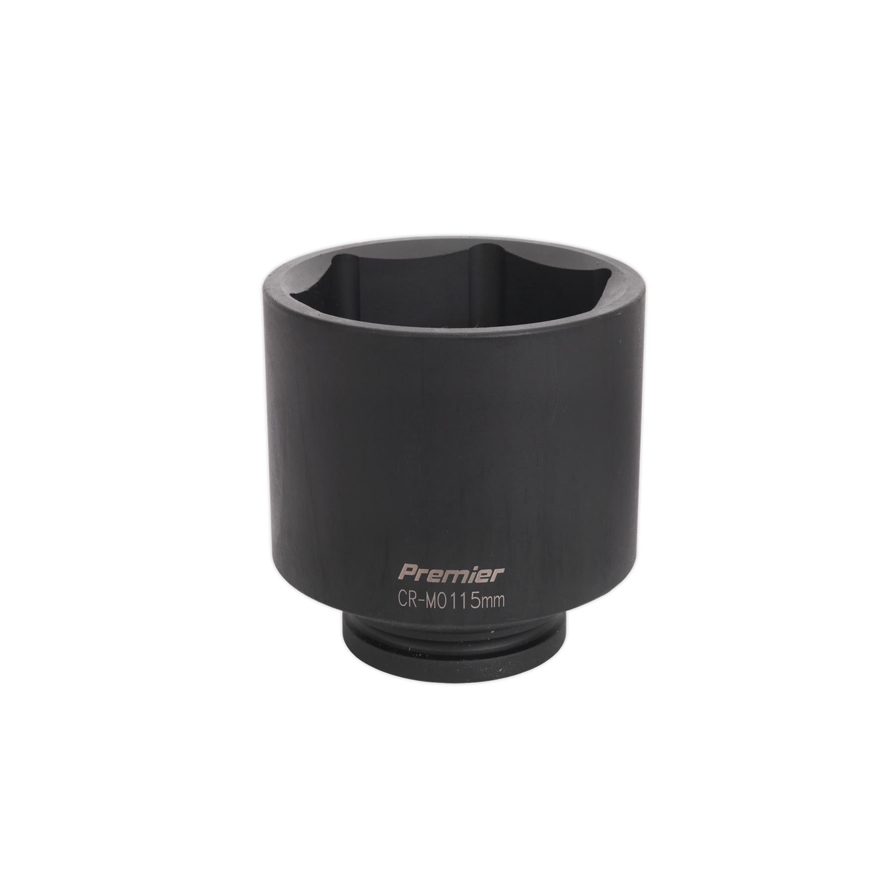 Sealey Impact Socket 115mm Deep 1"Sq Drive Chrome Molybdenum Lifetime Guarantee