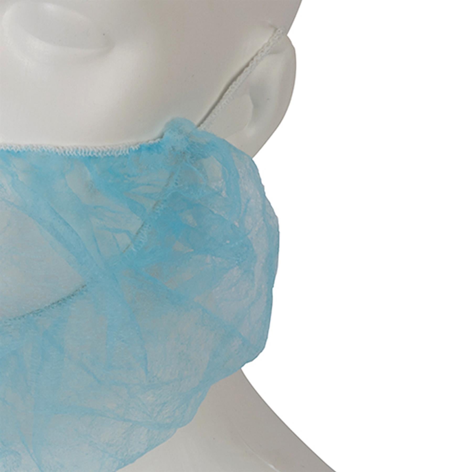 Disposable Safety Beard Net 100pk Disposable One Size Fits All 420mm / 18"