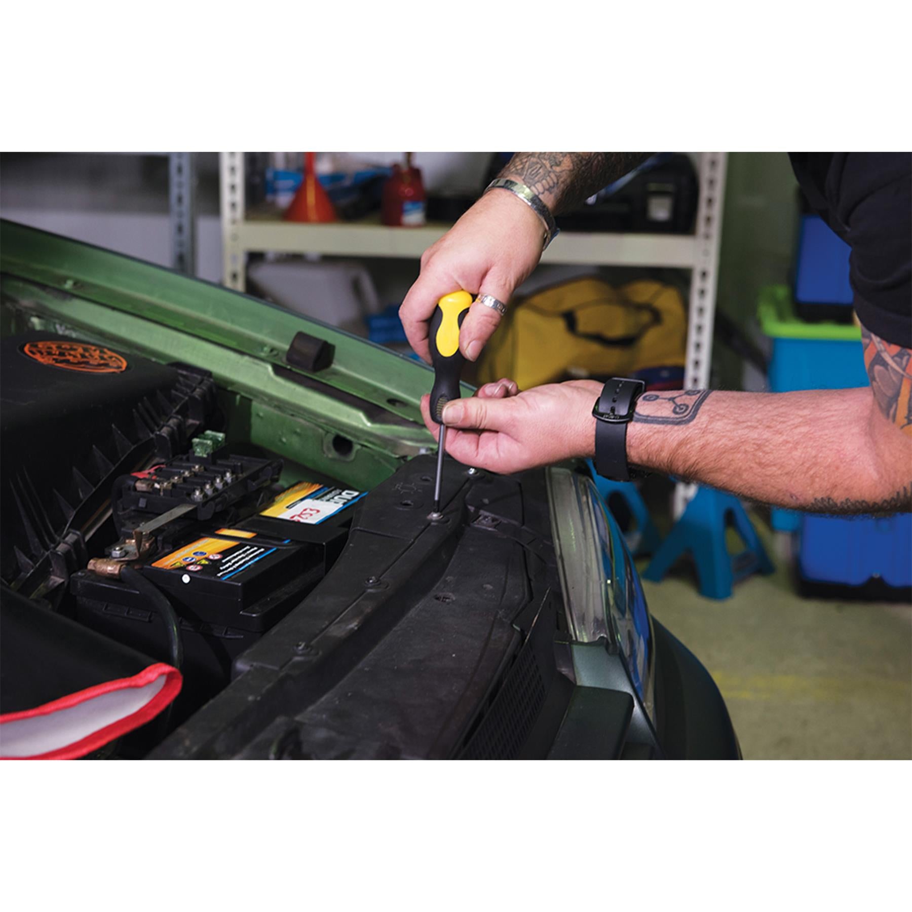 18Pce Soft-Grip Screwdriver Set - 10 Precision 8 Standard Includes Storage Unit