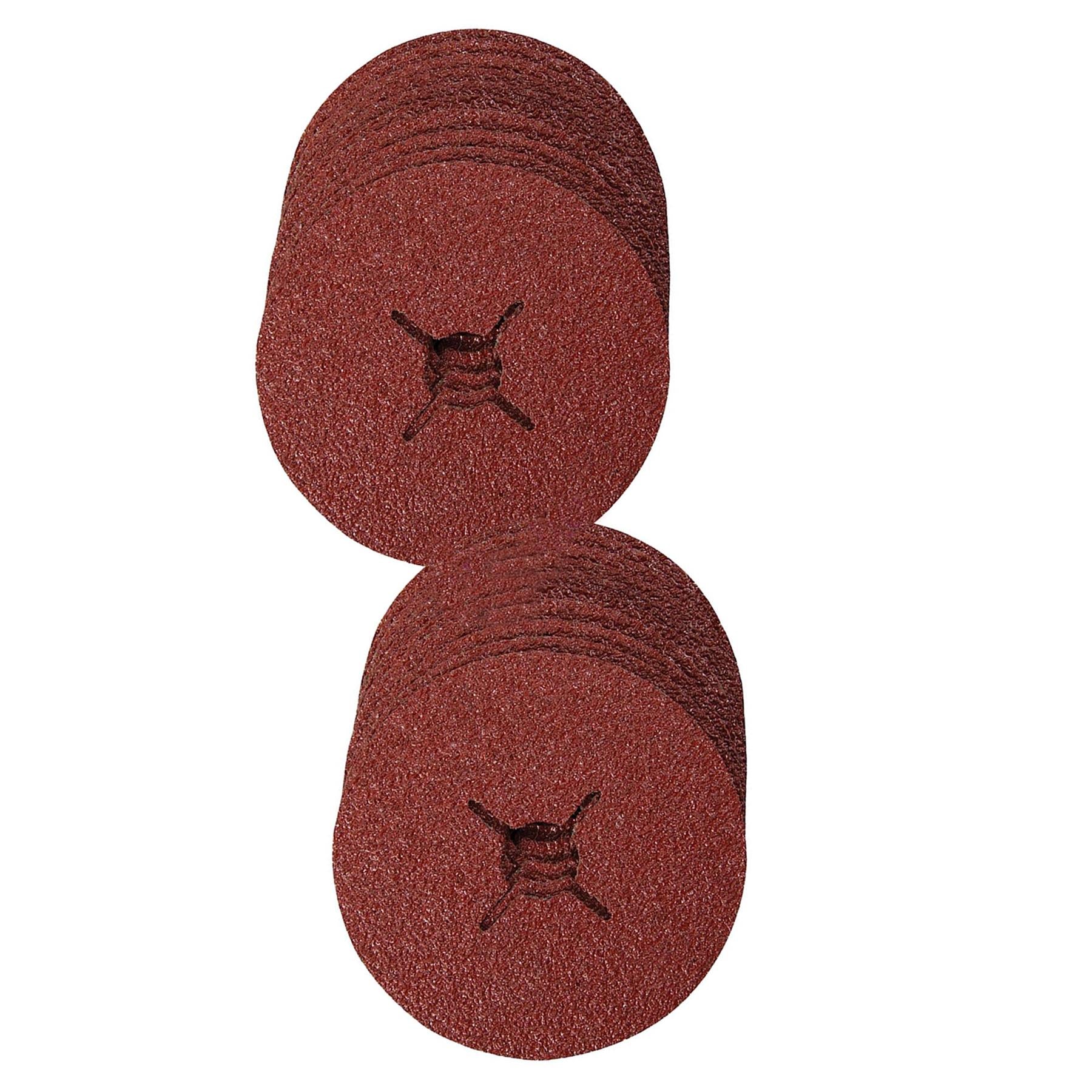 30 Pk Fibre Sanding Sanding Discs 115 X 22.23mm Mix Grit Aluminium Oxide Resin