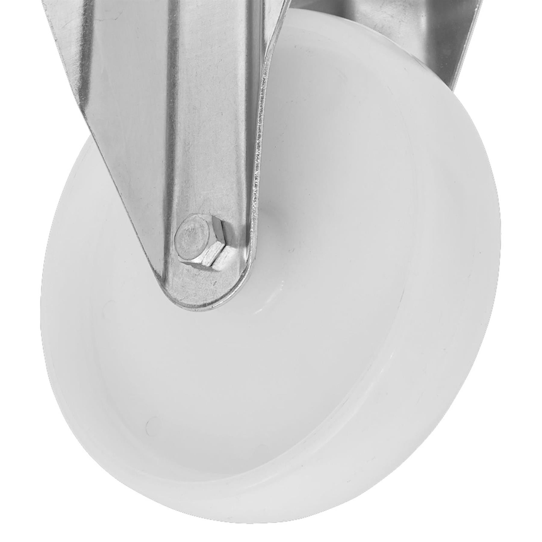 Sealey Heavy-Duty Nylon Fixed Plate Castor Wheel 100mm - Trade