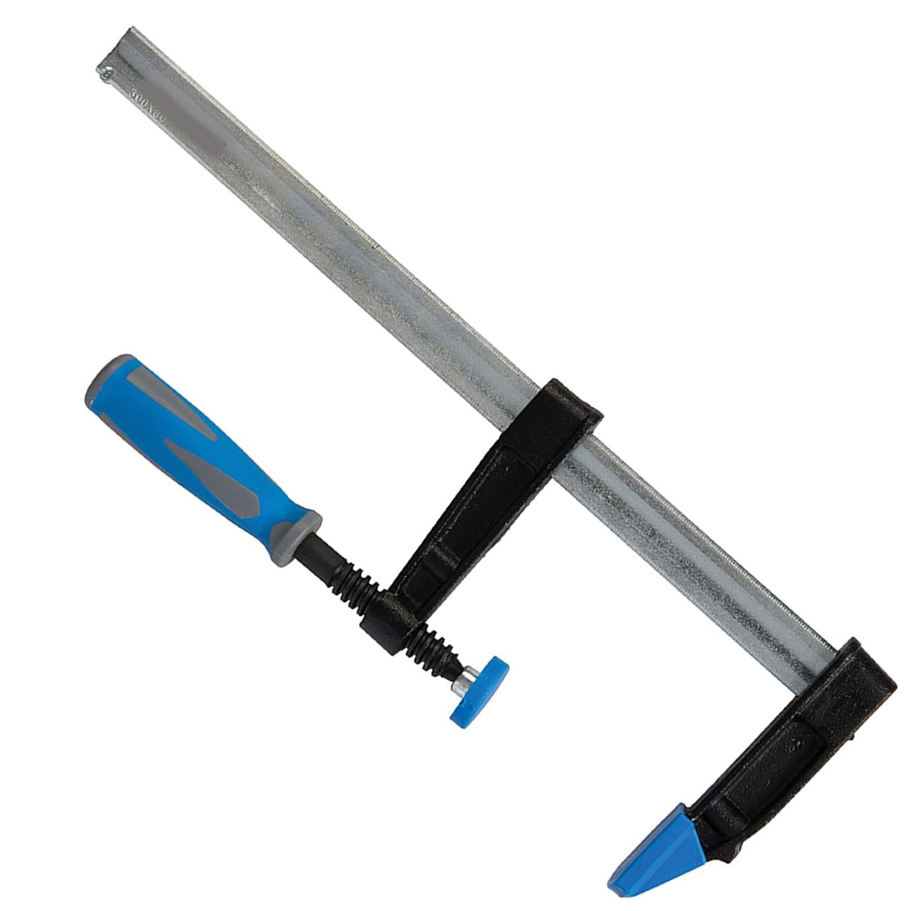 Heavy Duty F-Clamp Heavy 300 X 80mm Soft Grip Hobby Woodwork Carpentry DIY