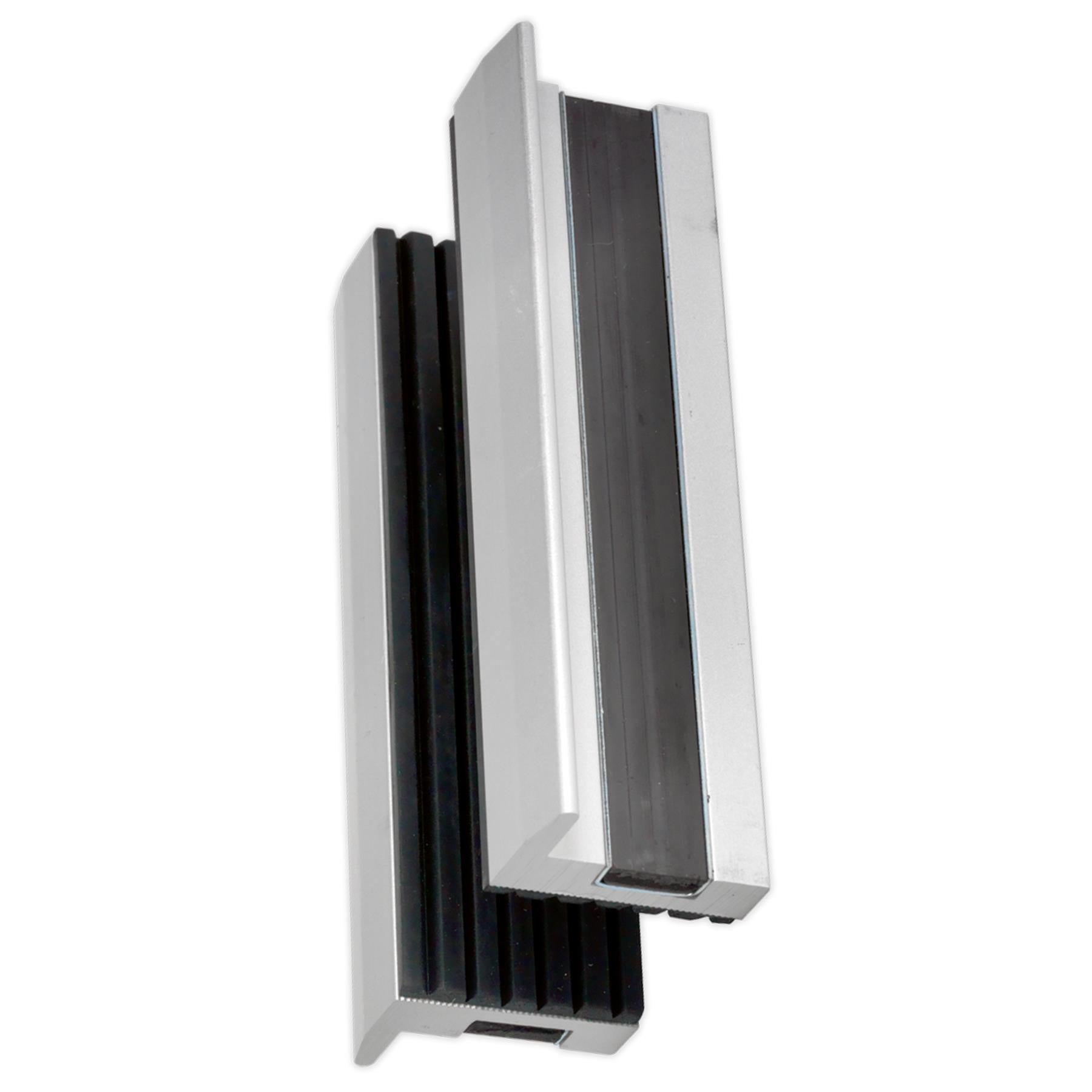 Soft Jaws for Vices -clamping 100mm Aluminium body with soft rubber Sealey