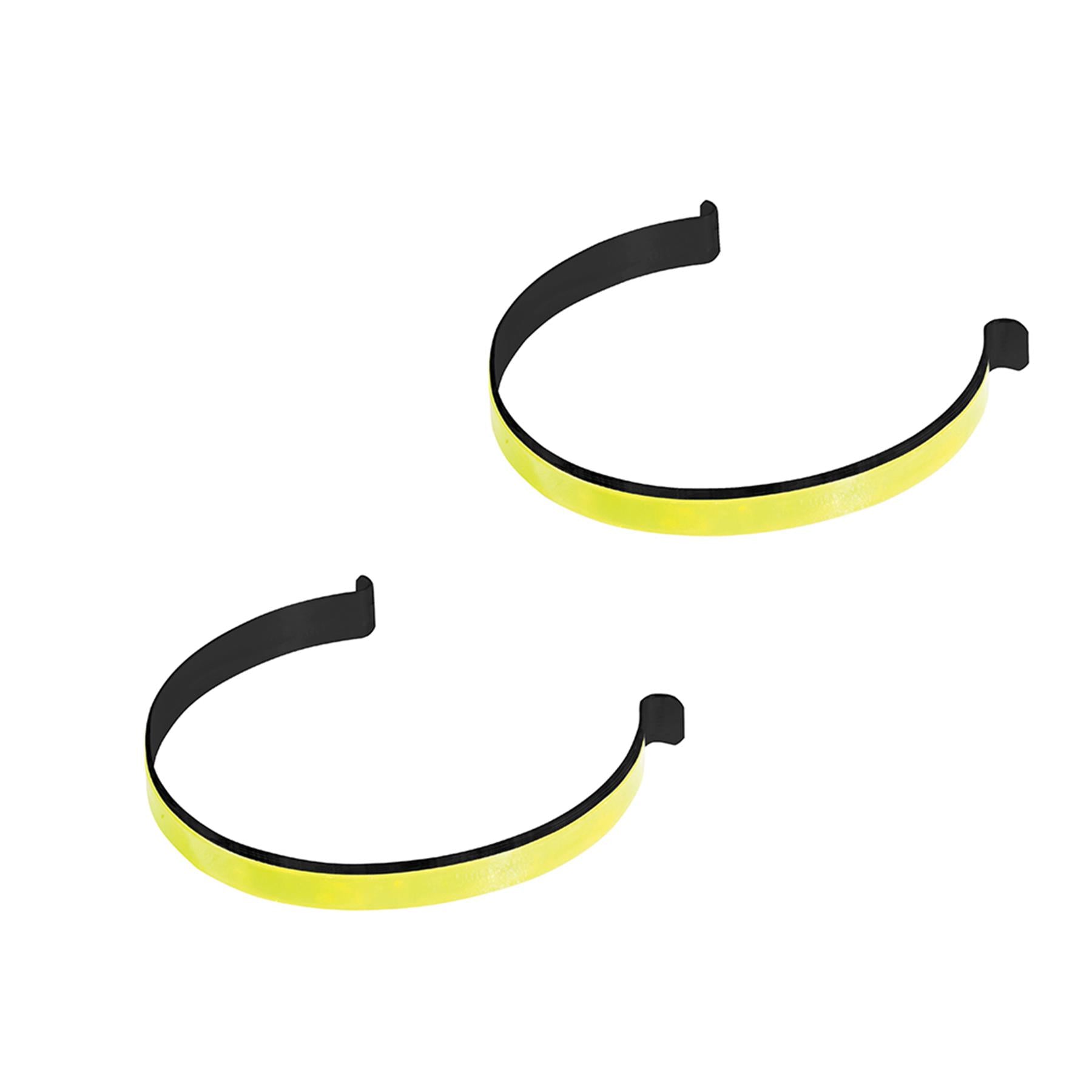 2pk Pair Reflective Cycling Trouser Clips Cycle Bike Bicycle Hi-Vis Clip