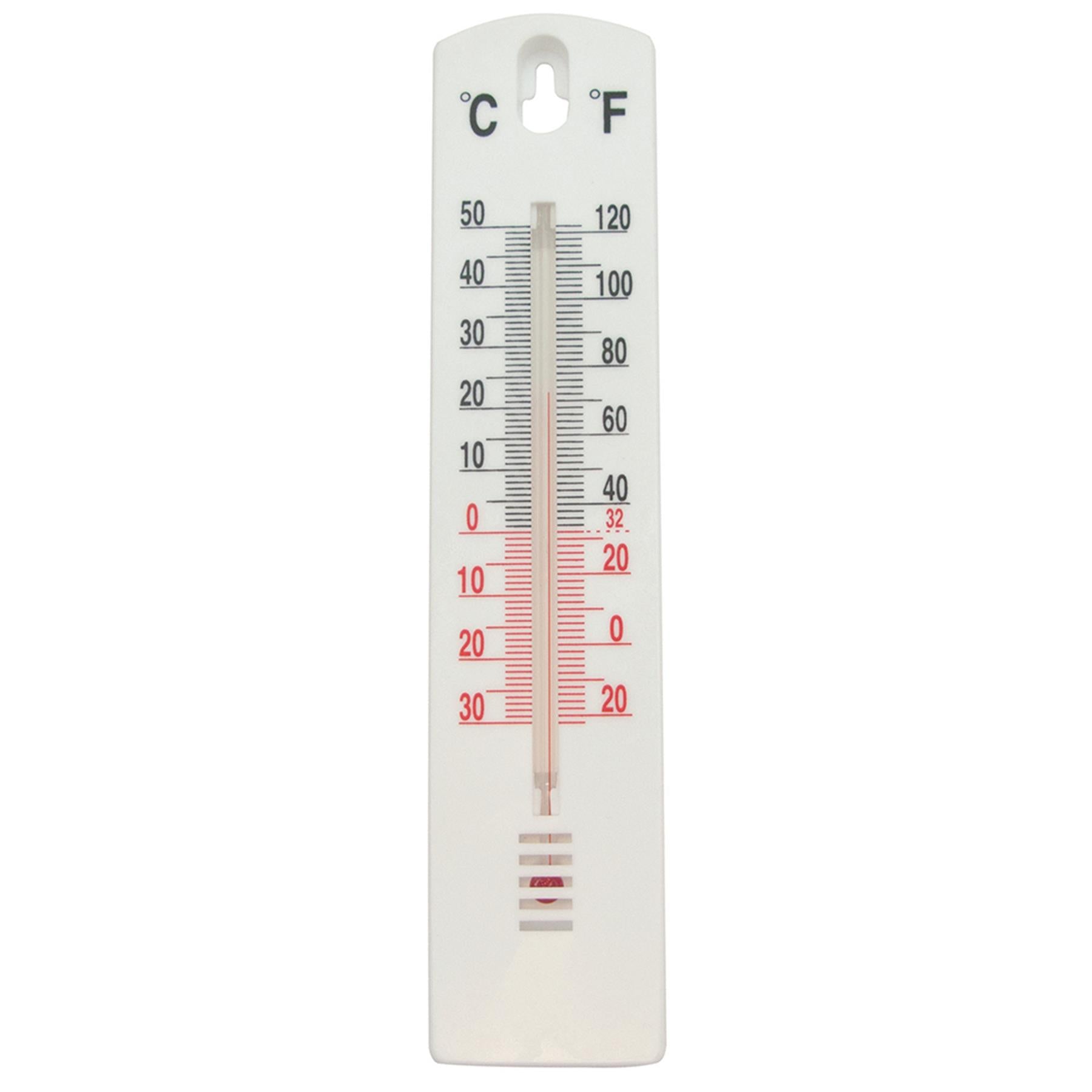 Wall Thermometer 200mm Lightweight Celsius And Fahrenheit Indoor Outdoor