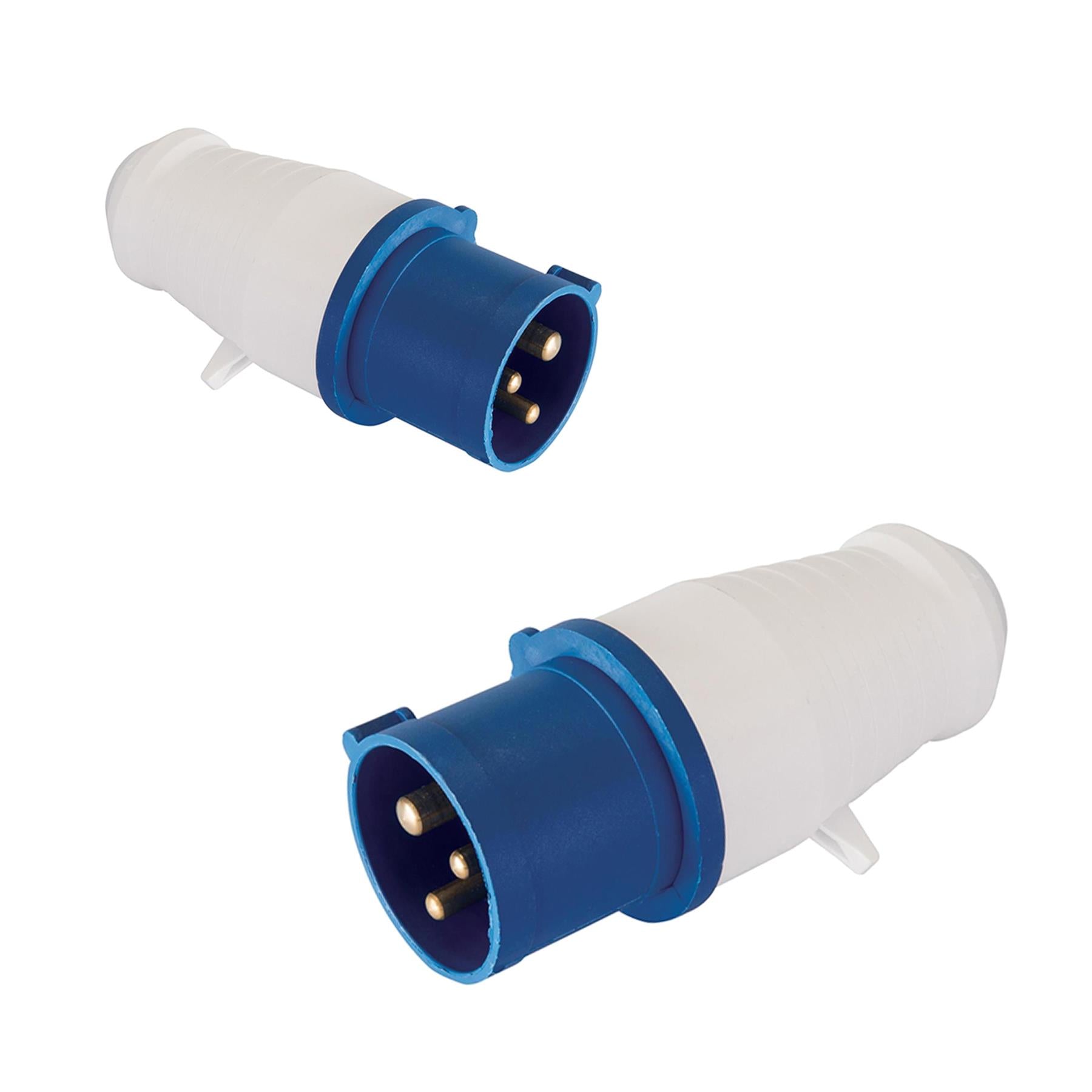 10 x 16 Amp PCE IP44 Black Ceeform Male Plug Connector 16A Stage Theatre