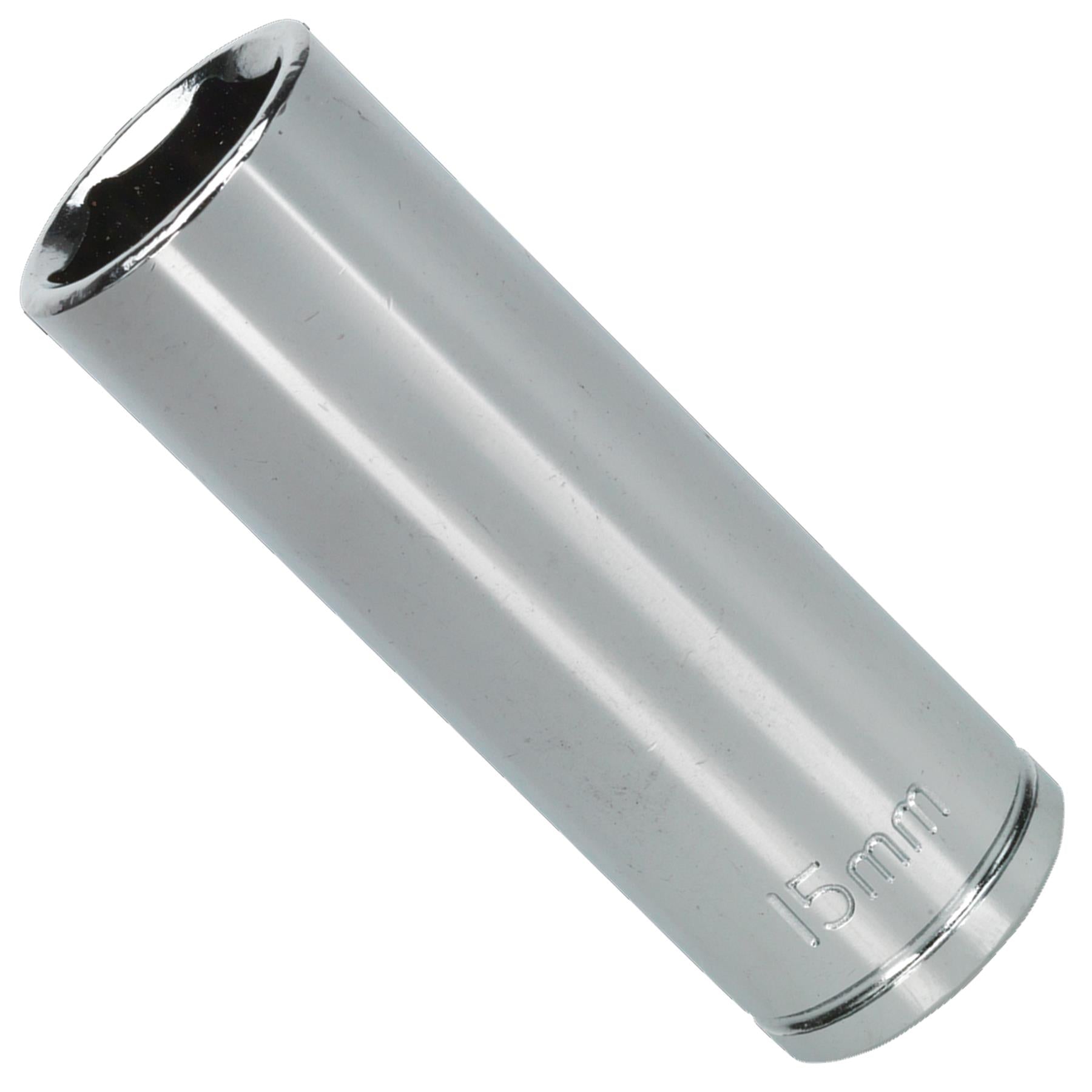 Sealey WallDrive Socket 15mm Deep 3/8"Sq Drive Chrome plated
