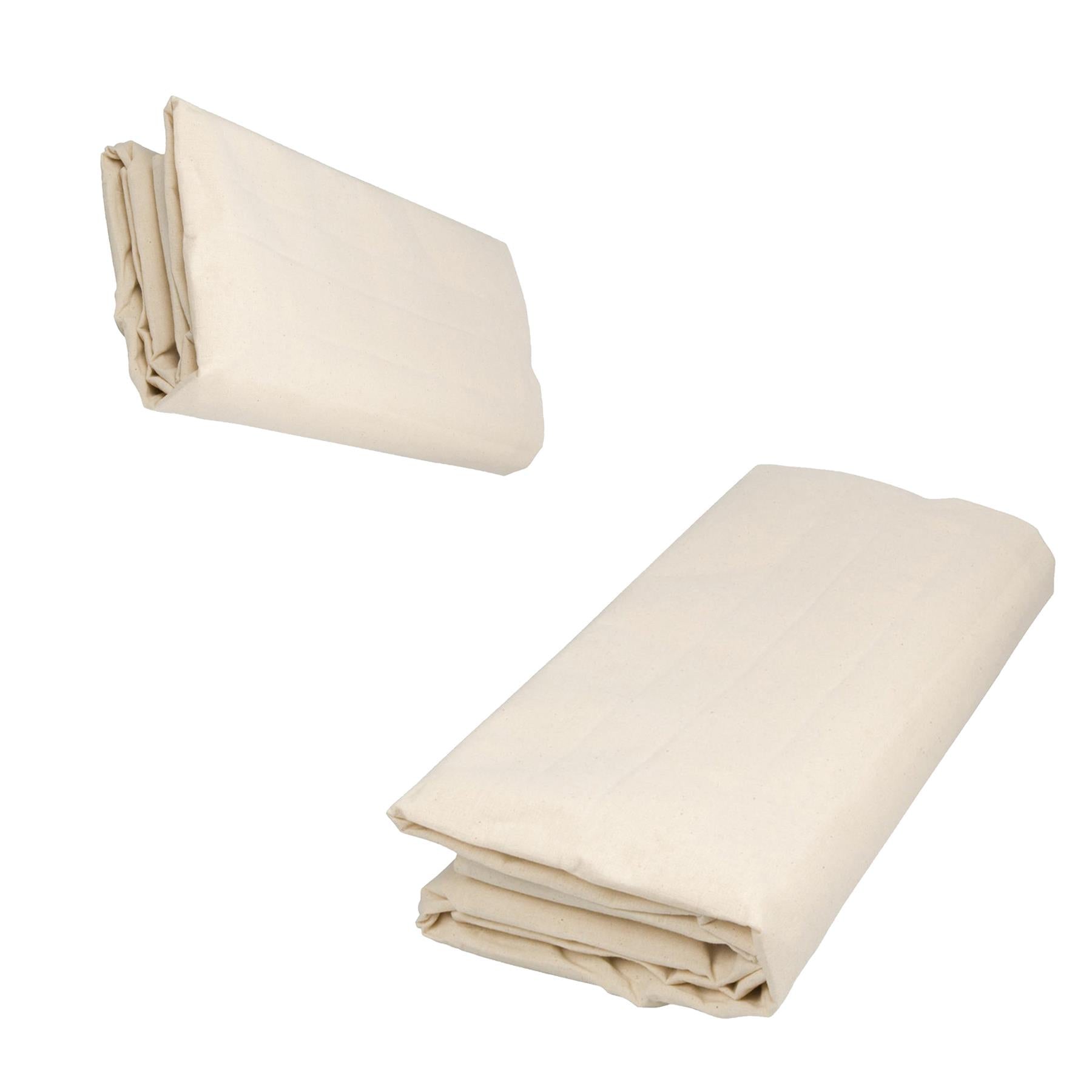 Dust Sheet Premium Coated 3.4 X 2.4M 100% Close-Weave Cotton & Plastic Backing