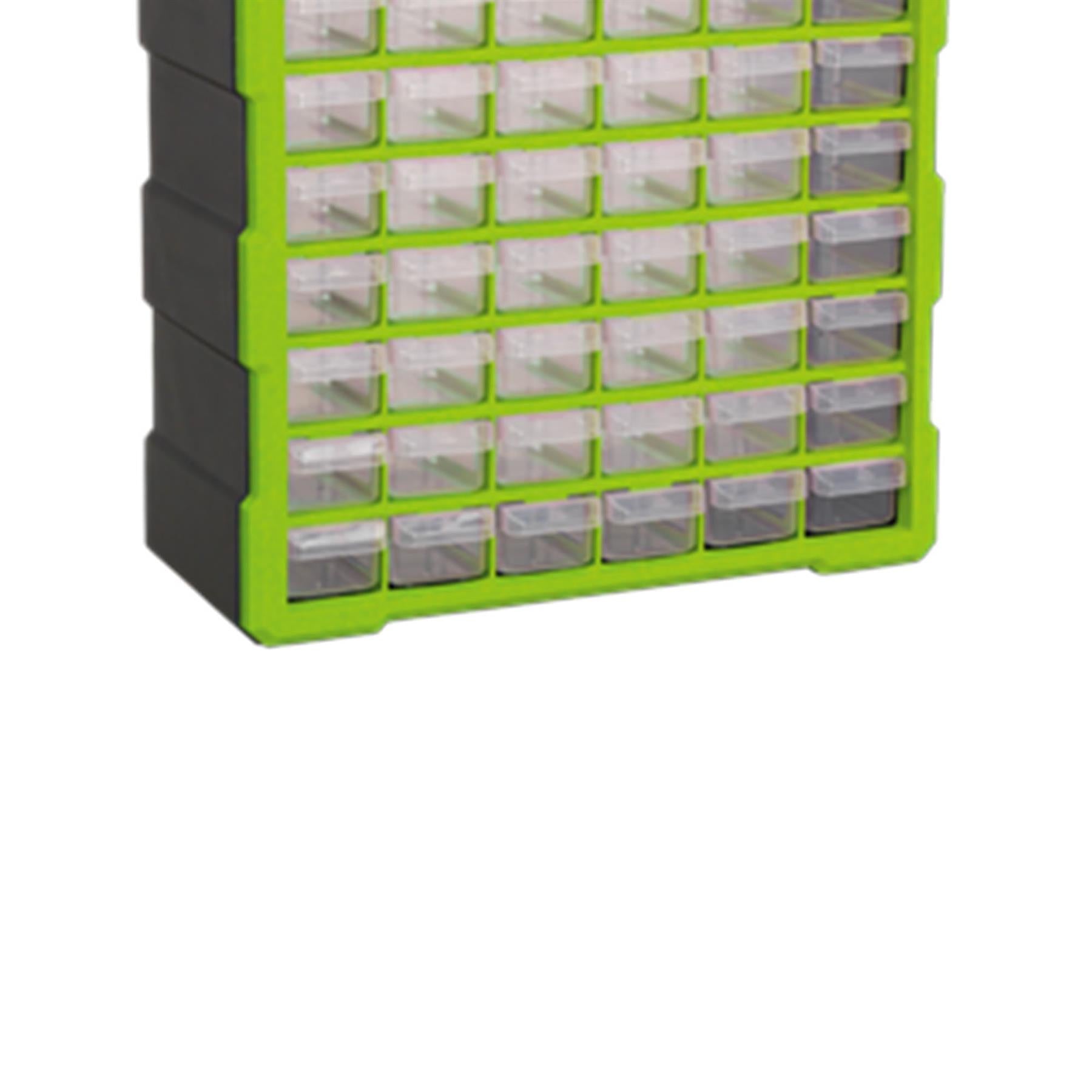 Sealey Cabinet Box 60 Drawer - Hi-Vis Green/Black