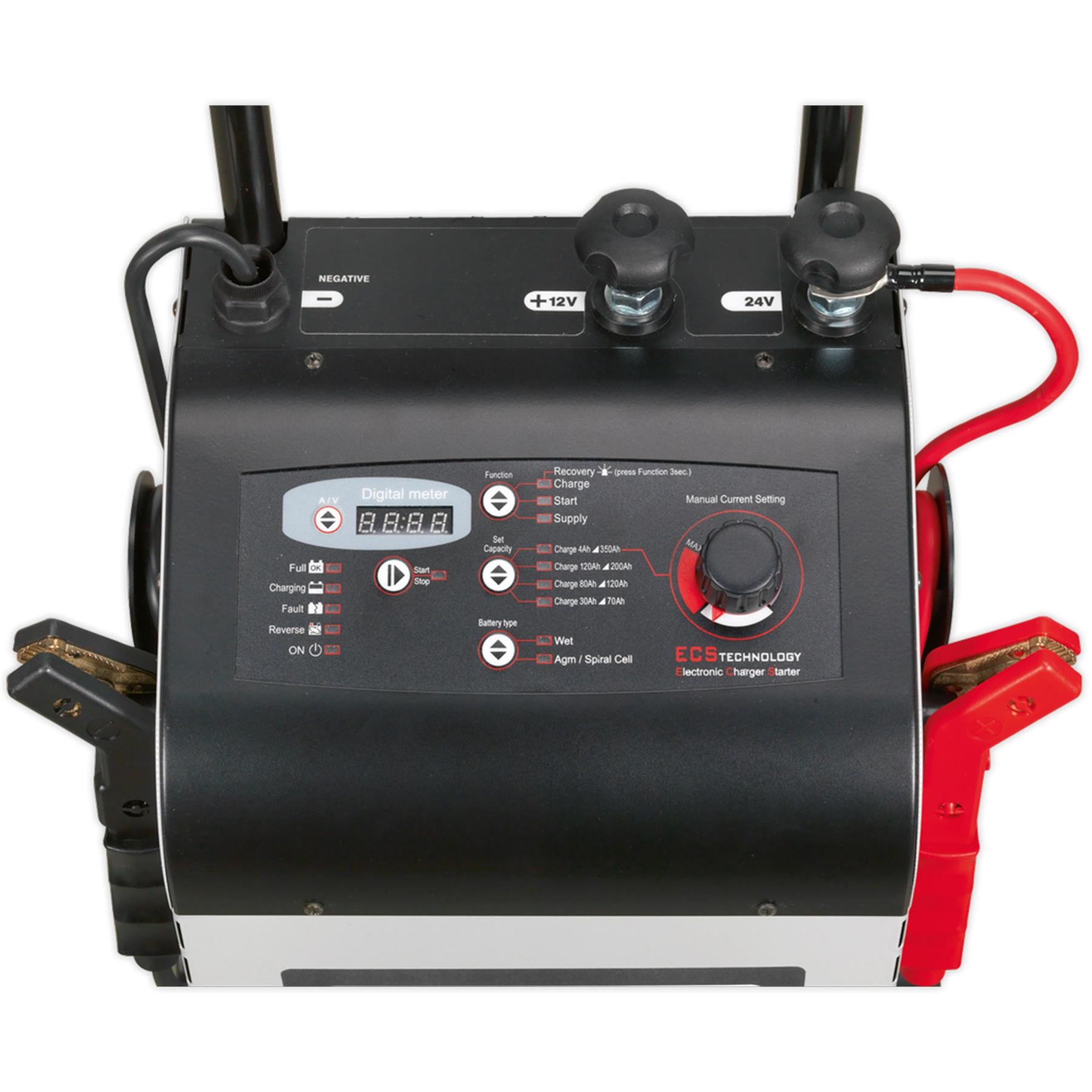 Sealey Electronic Charger Starter 45/300A 12/24V