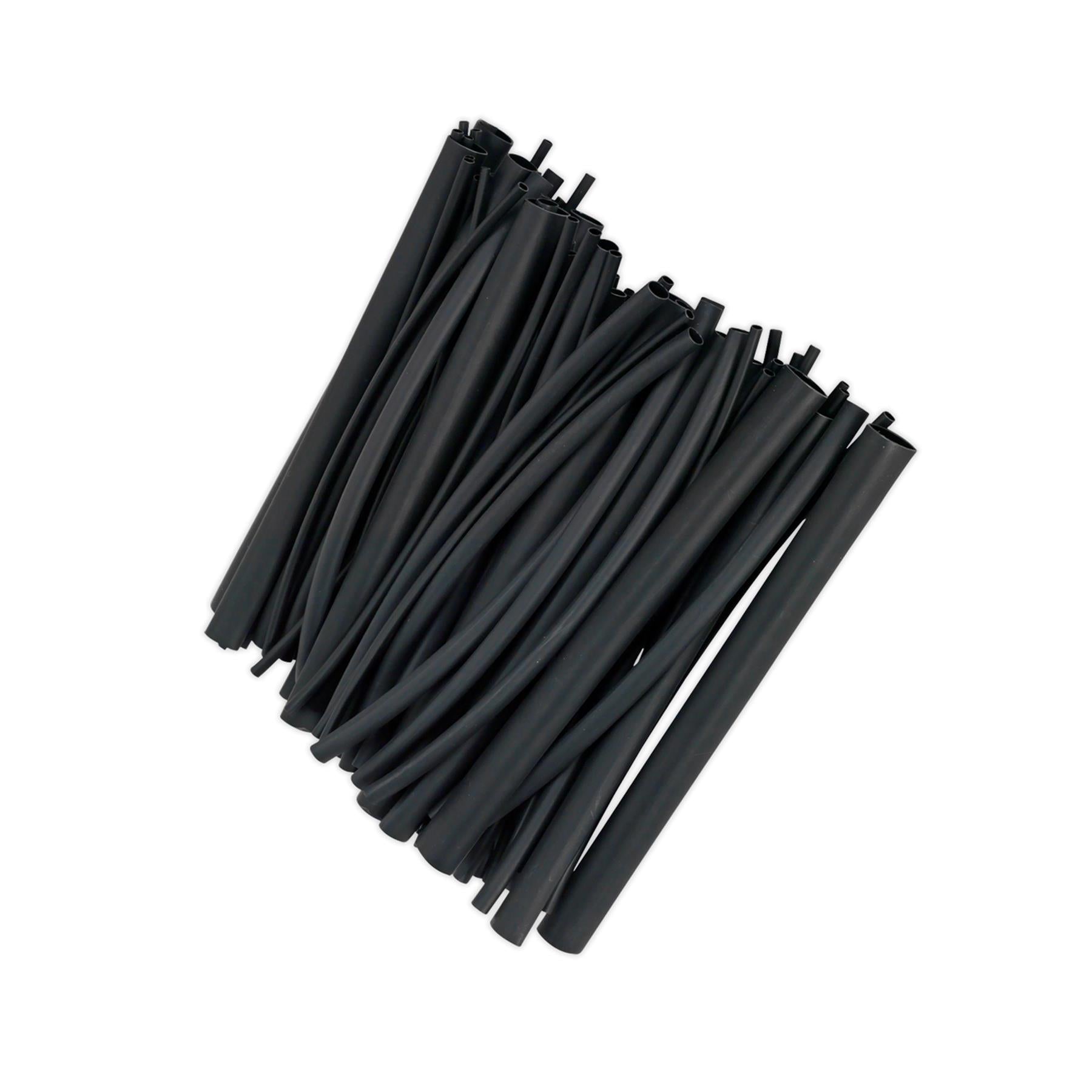 Sealey Heat Shrink Tubing Assortment 72pc Blk Adhesive Lined 200mm