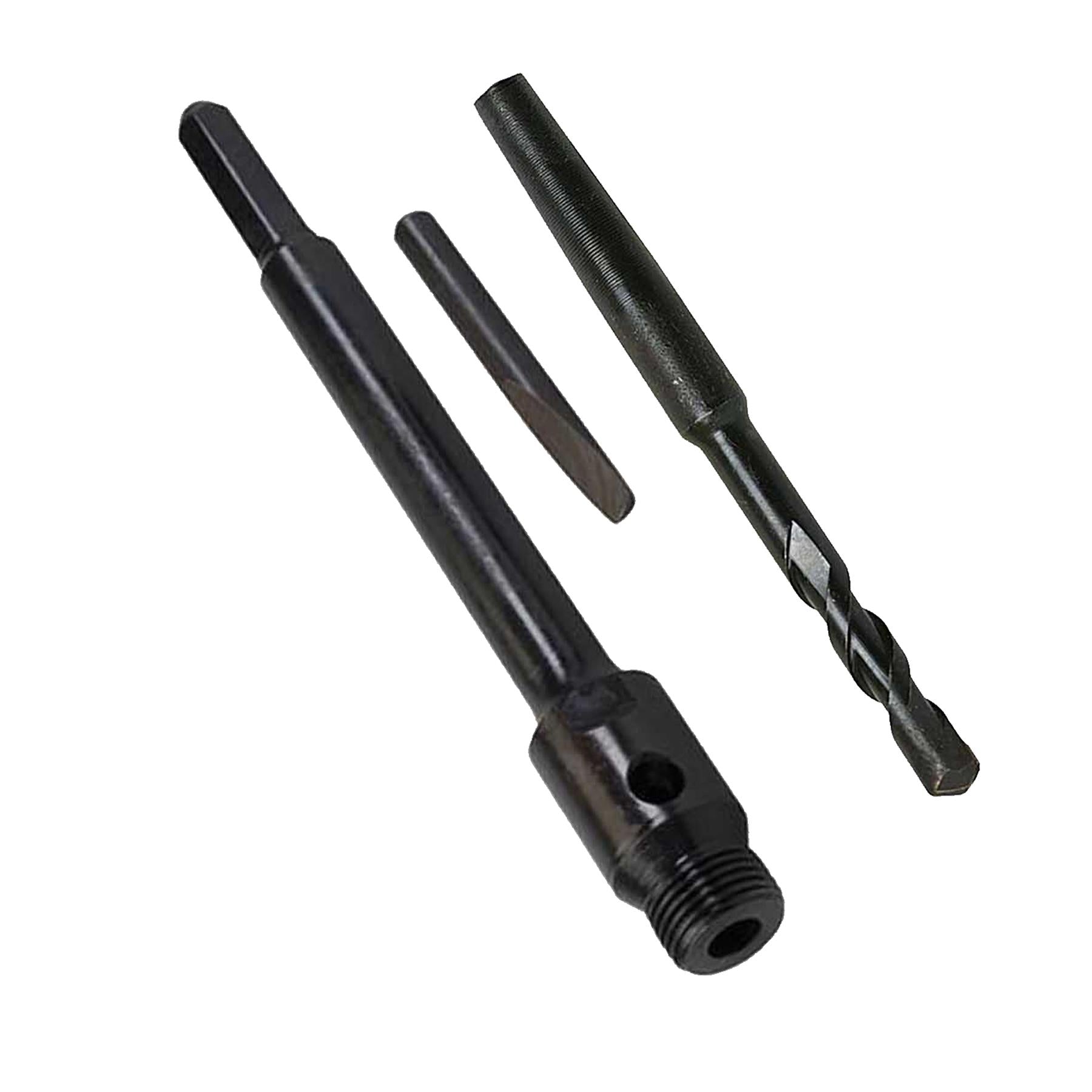TCT Core Drill Bit 40mm Hole Saw Masonry Stone Brick Hex 200mm Extensions Pilot