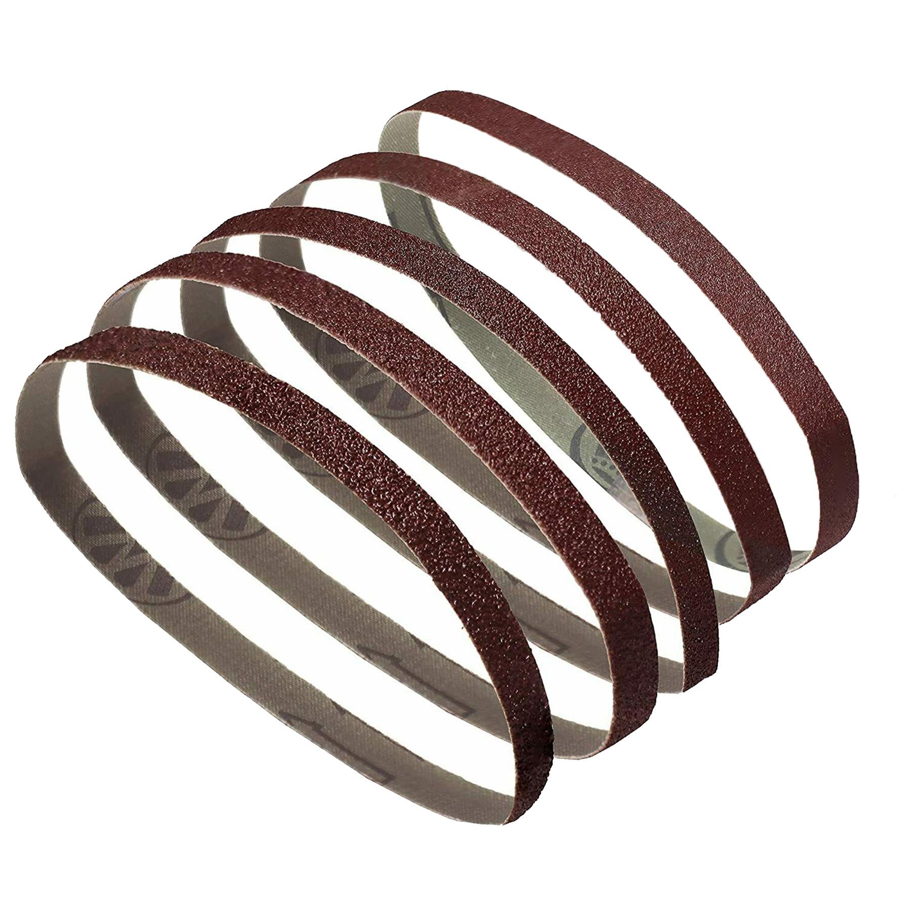 Sanding Belts 13 x 457mm 40 60 80x2 120G Mix Grits for use with Power Files 5Pk