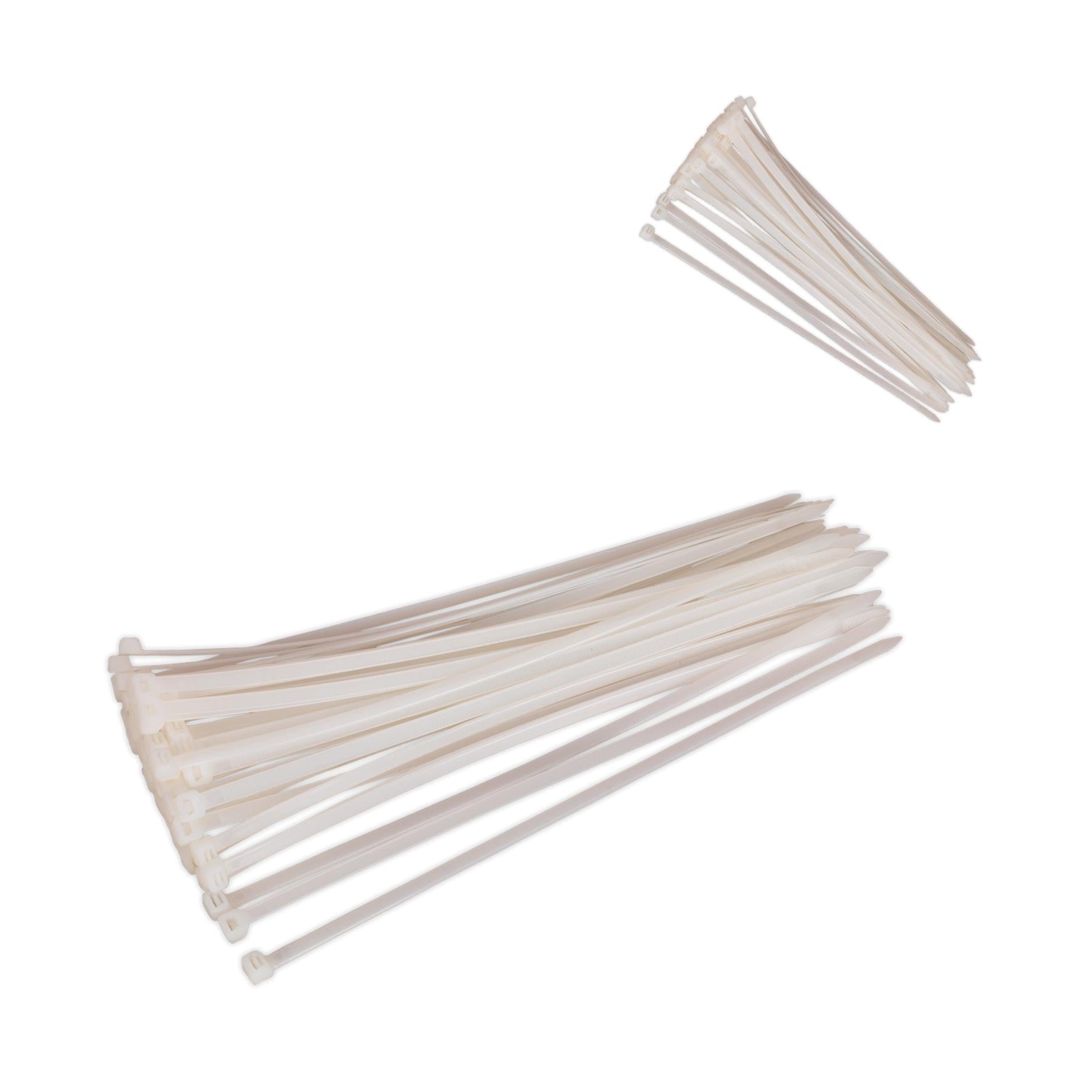 Sealey Cable Tie 380 x 4.8mm White Pack of 100