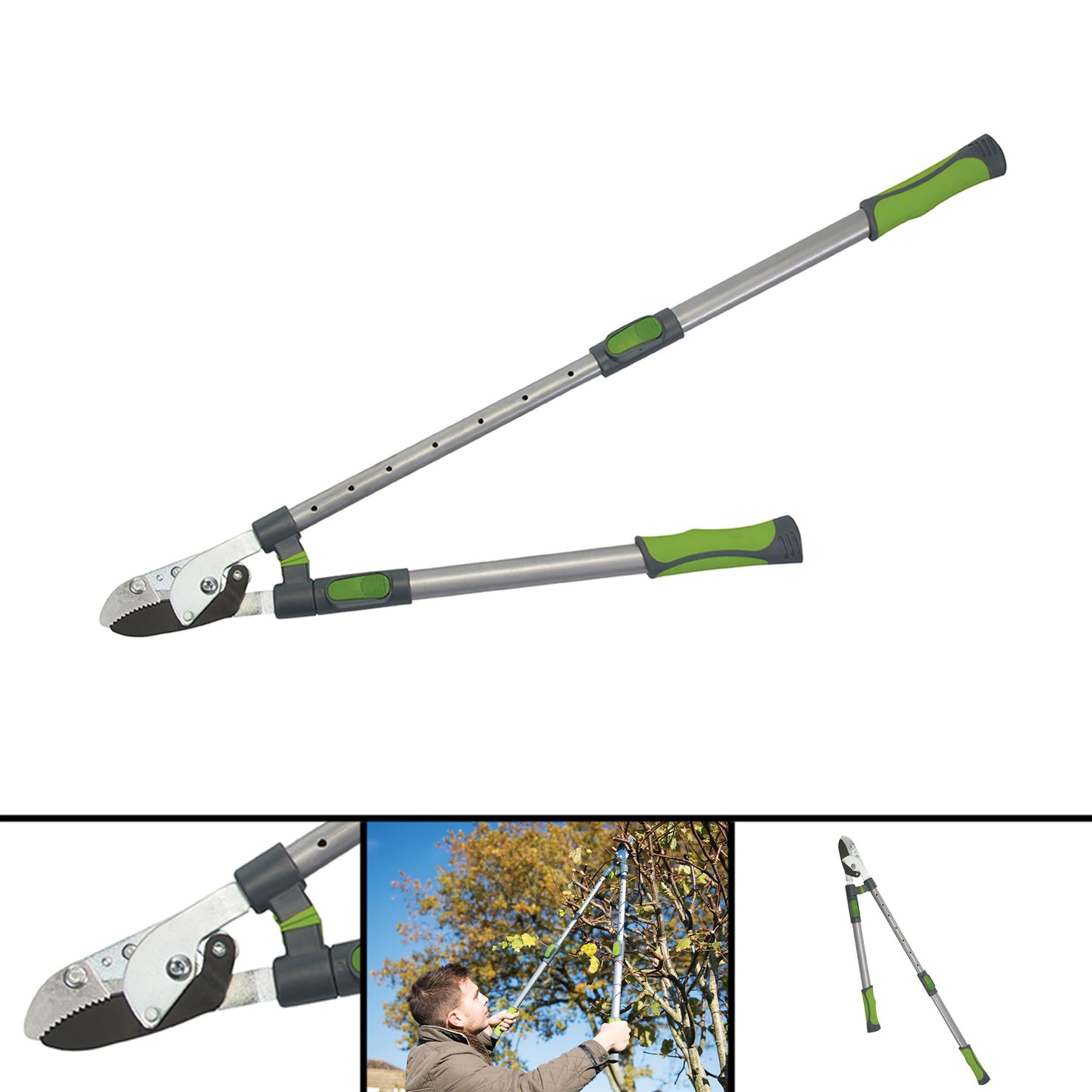 Telescopic Anvil Lopping Shears 645mm Gardening Tool Non-Slip Plastic Handles