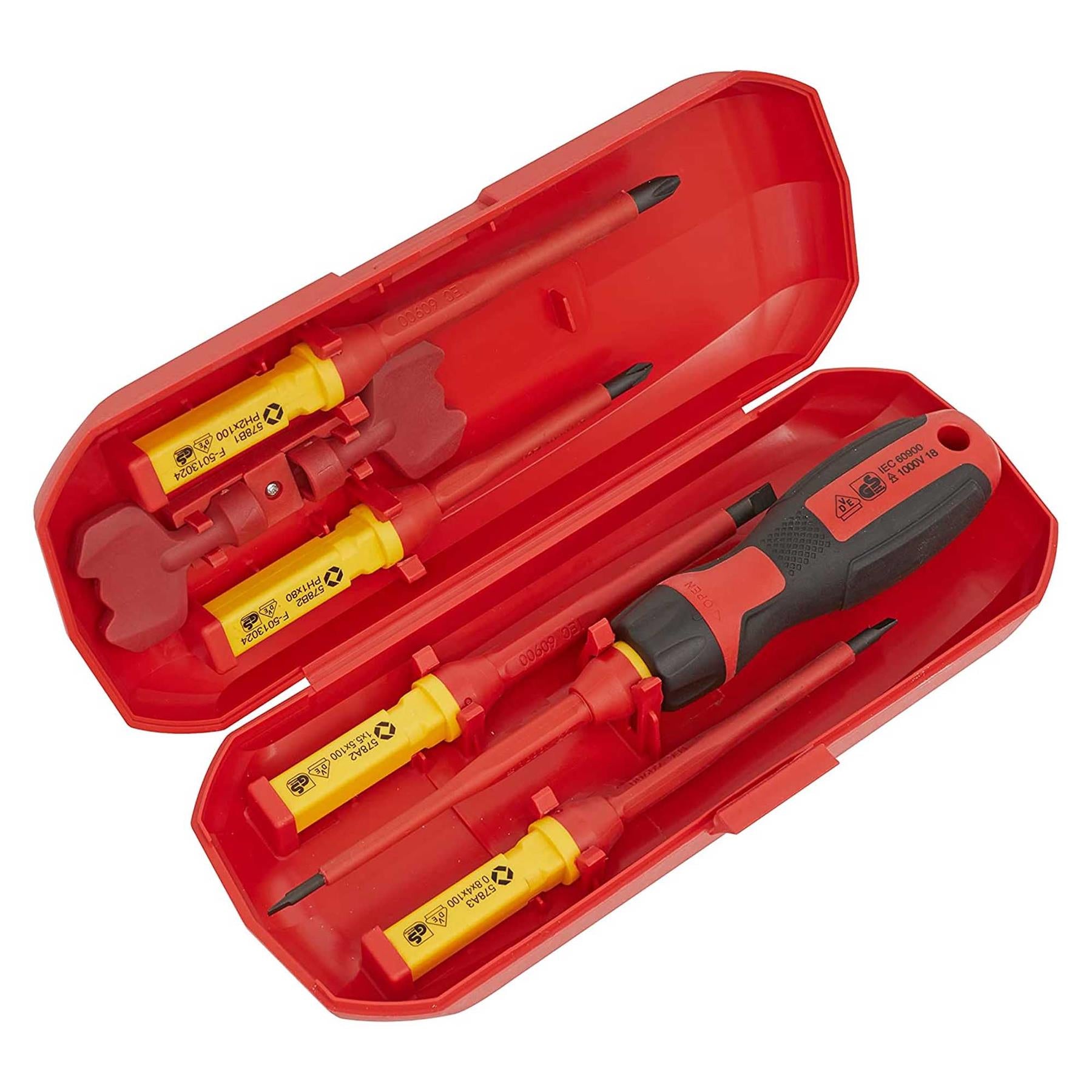 Sealey Screwdriver Set Interchangeable 8pc - VDE Approved