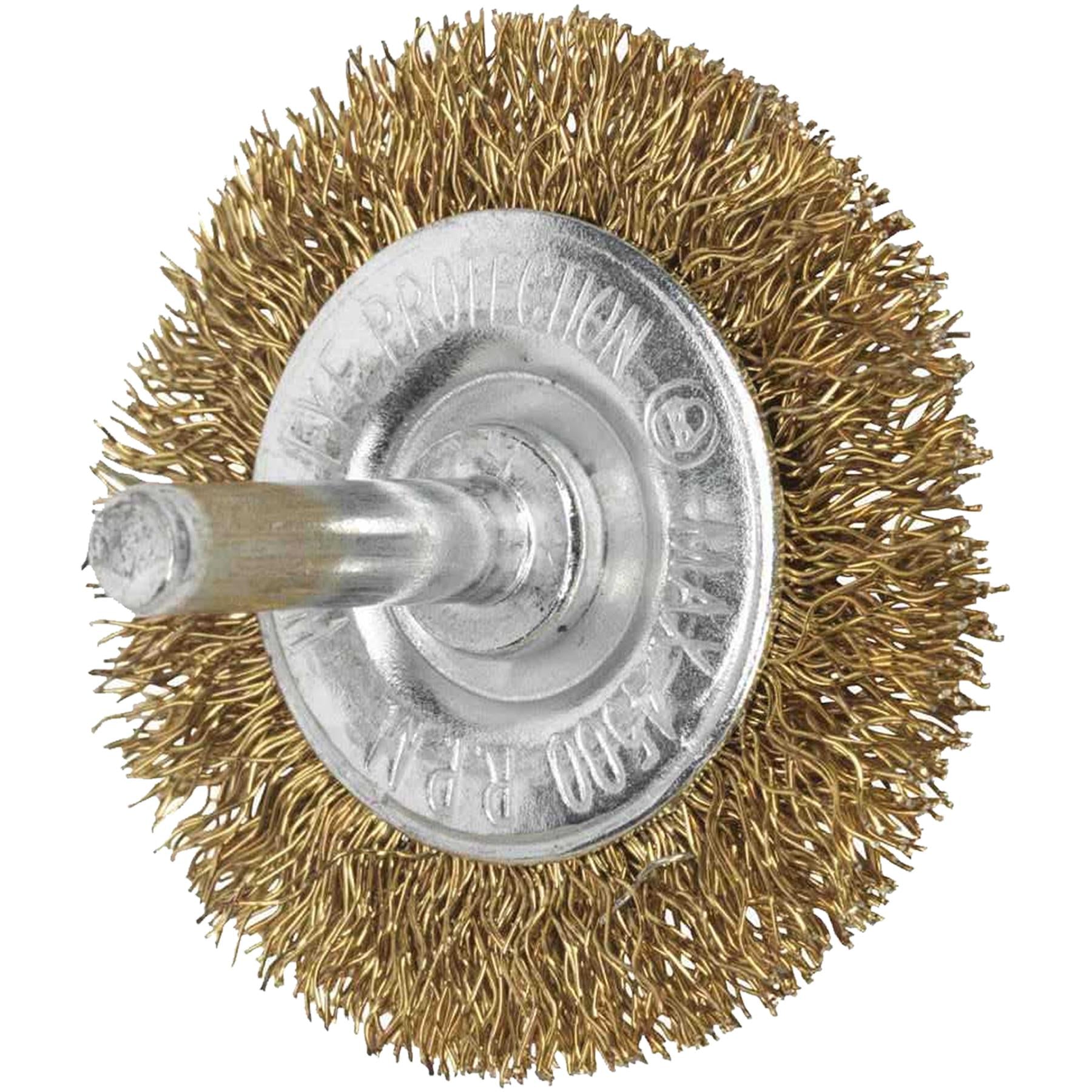 Sealey Flat Wire Brush 50mm with 6mm Shaft