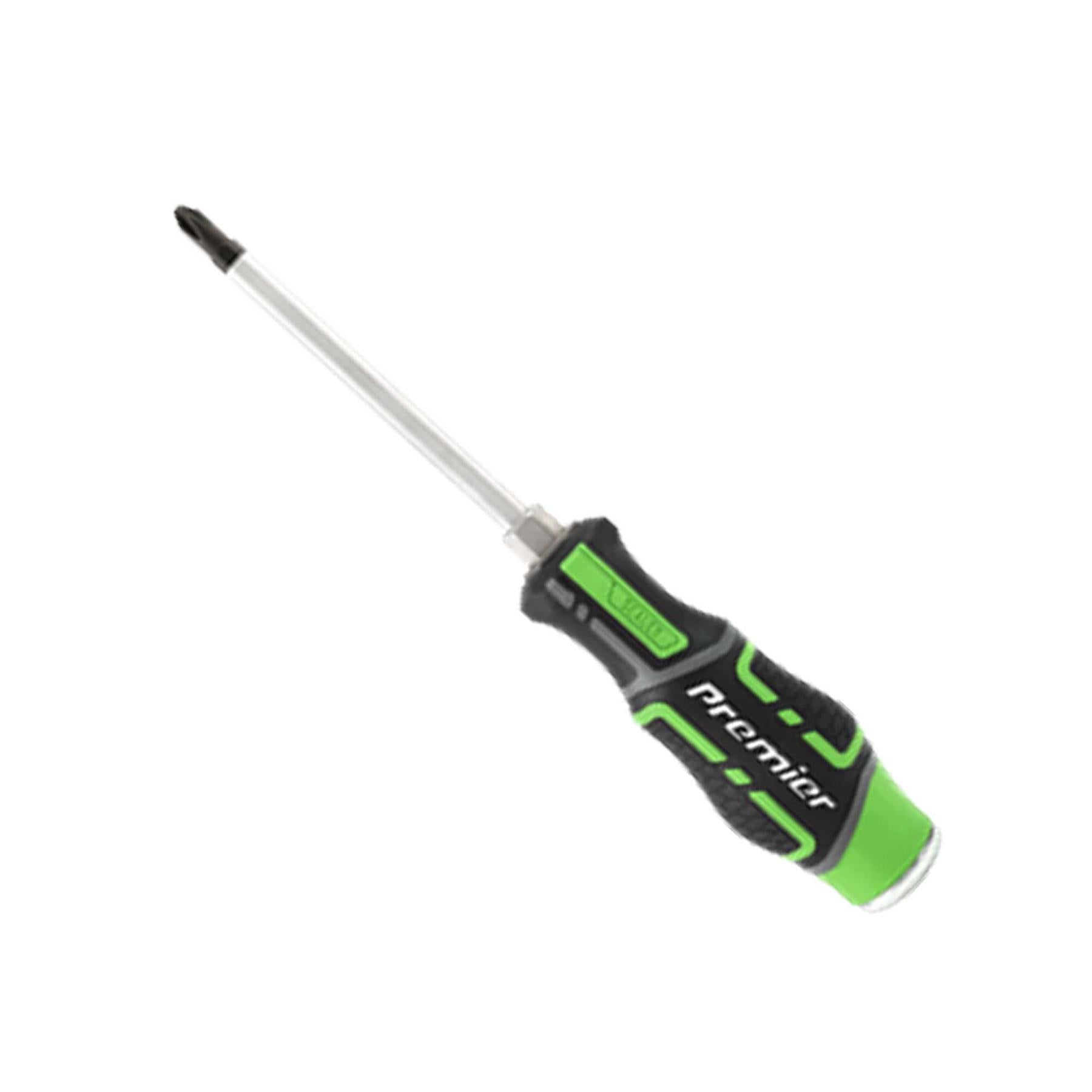 Sealey Hammer-Thru Screwdriver Set Hi-Vis Green 6pc