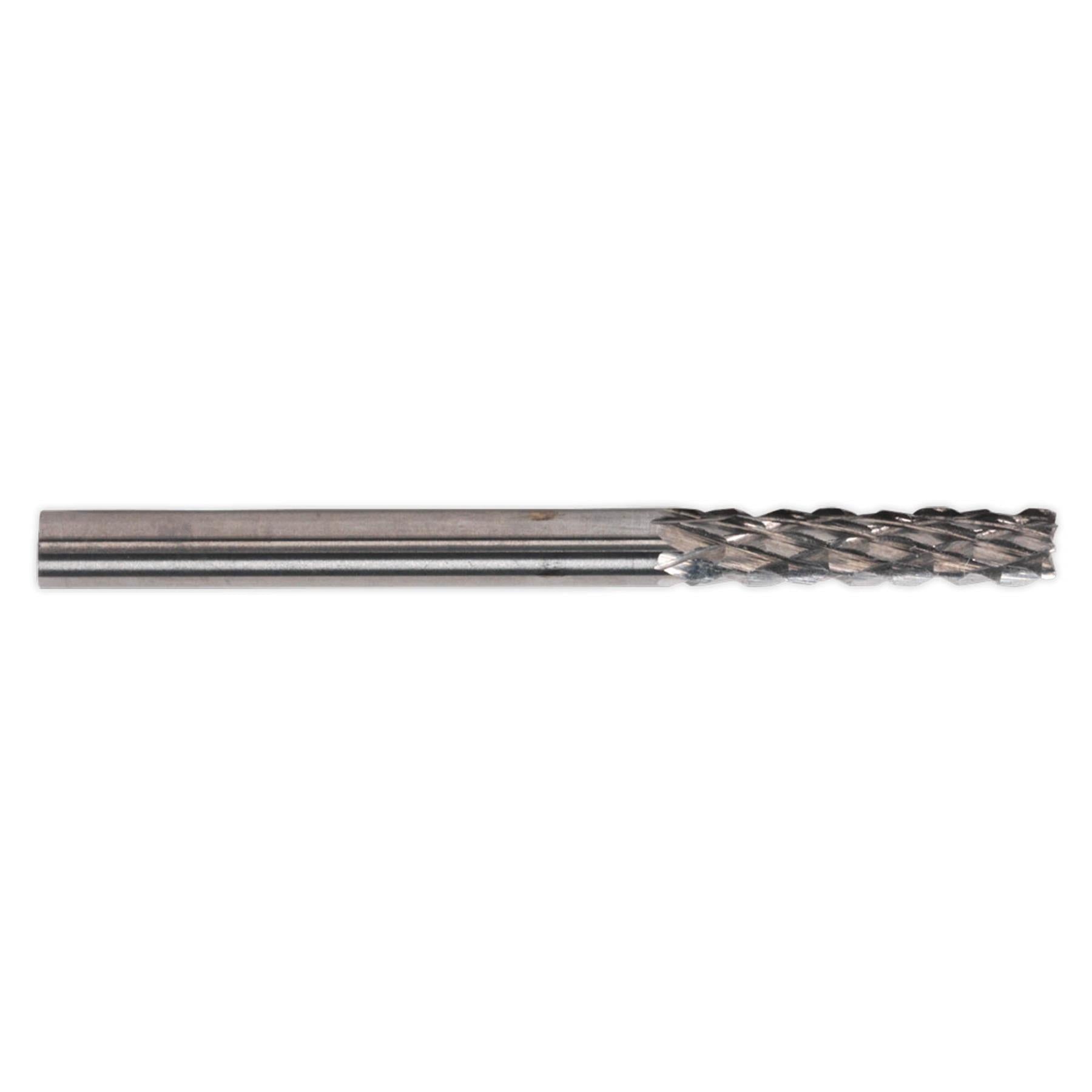 Sealey Micro Carbide Burr Cylinder with End Cutter 3mm Pack of 3