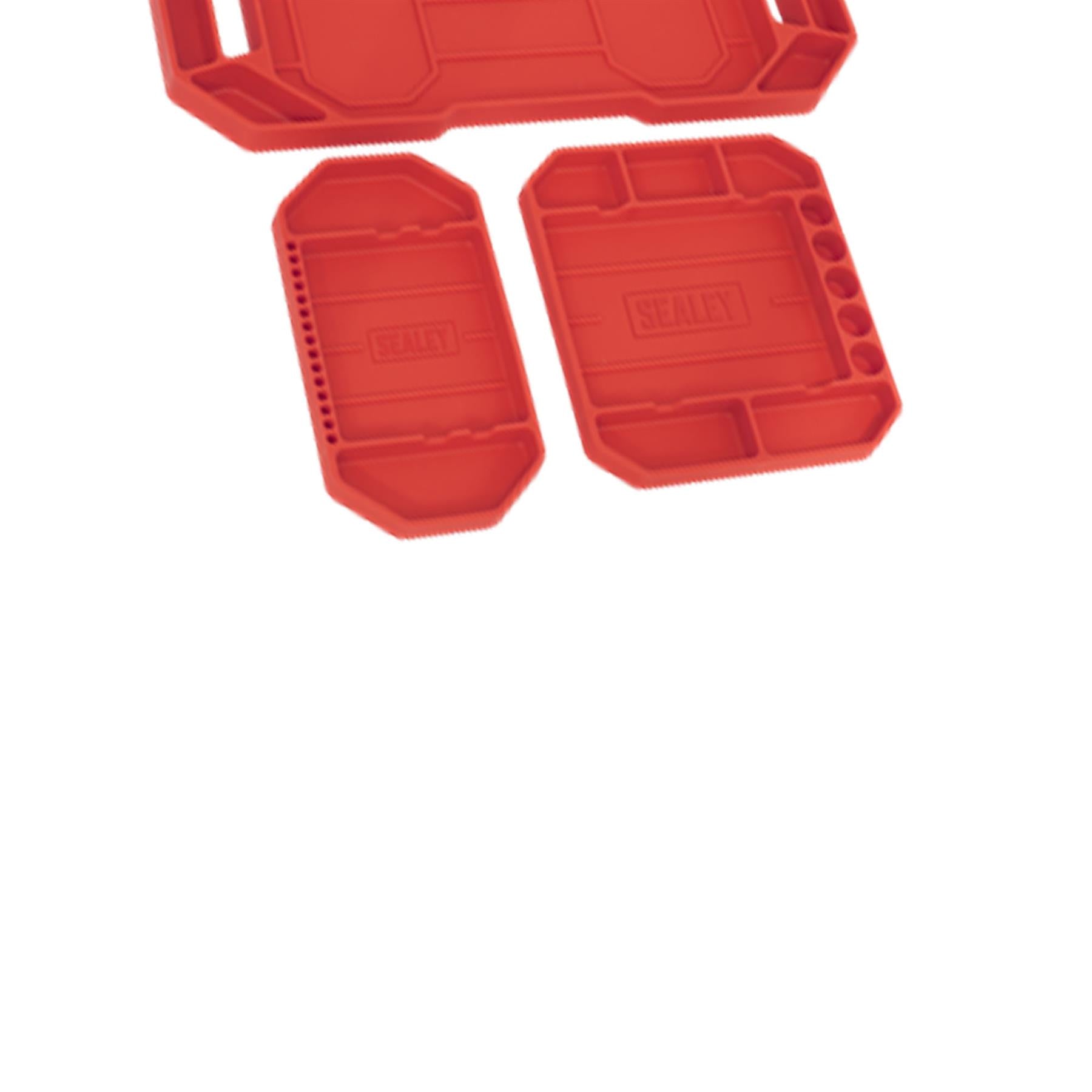 Sealey Flexible Tool Trays Non-Slip - Pack of 3