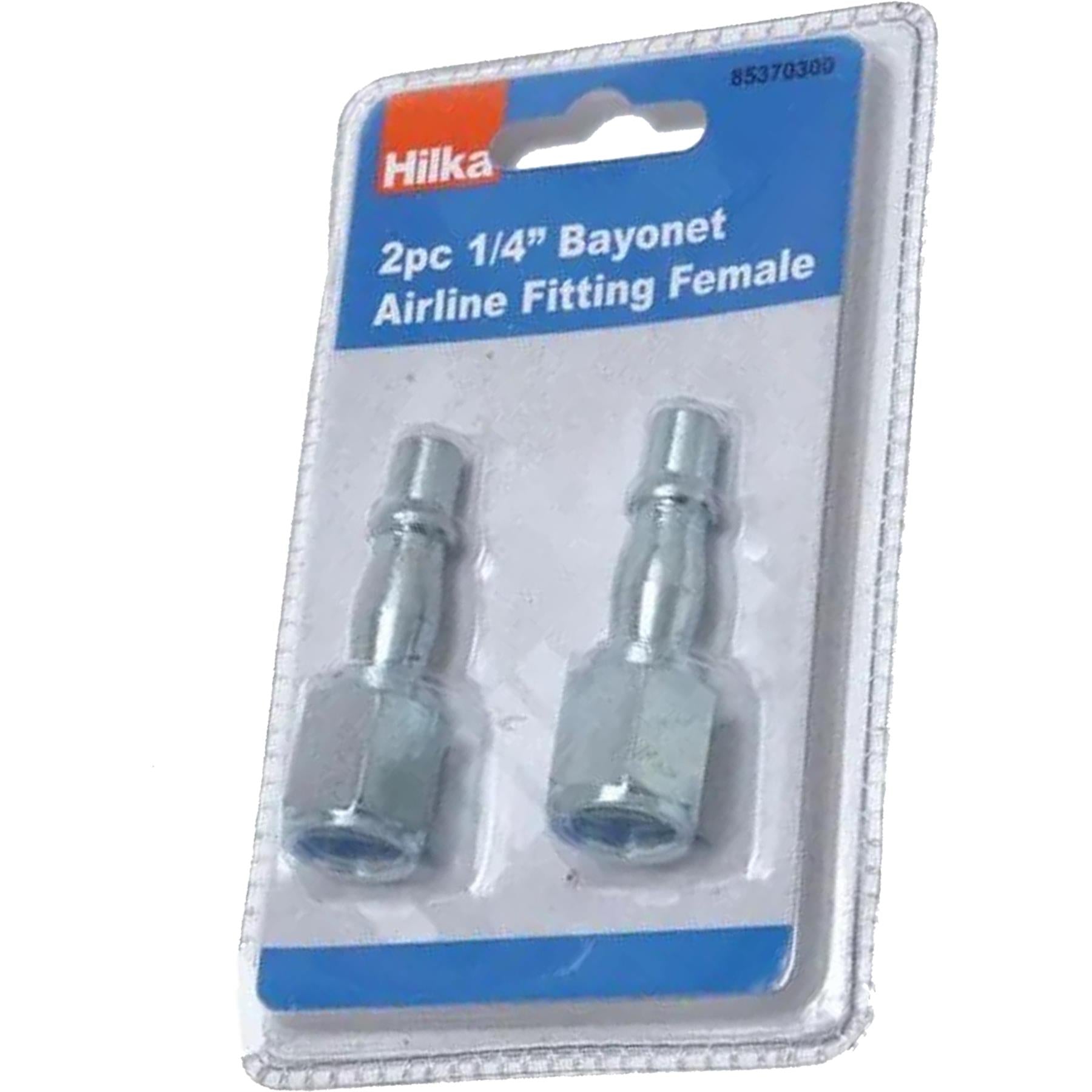 Hilka Bayonet Air Line Fitting Female pack of 2 air tools and equipment