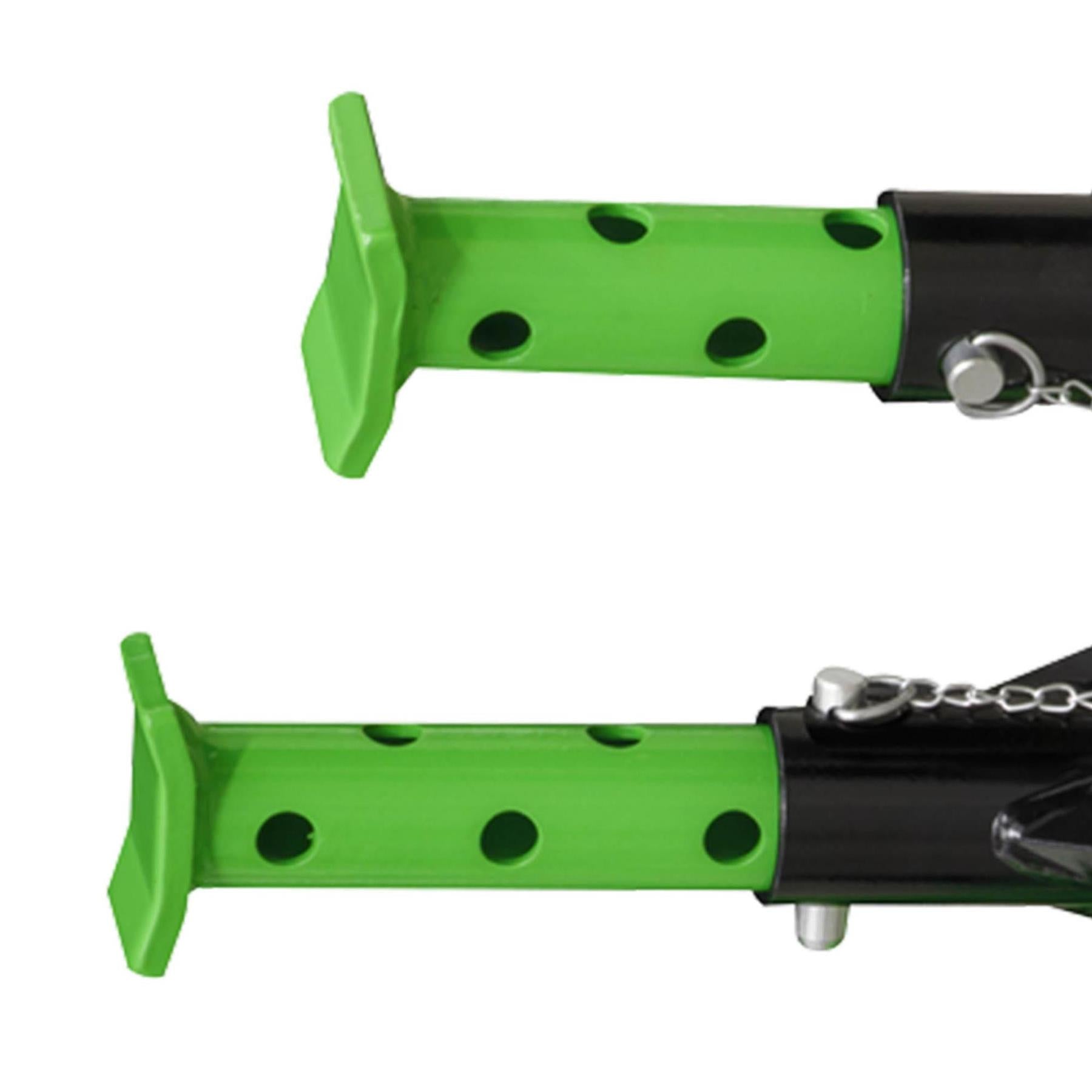 Sealey Trolley Jack 3 Tonne with Super Rocket Lift & Axle Stands (Pair) 3 Tonne Capacity per Stand-Hi-Vis