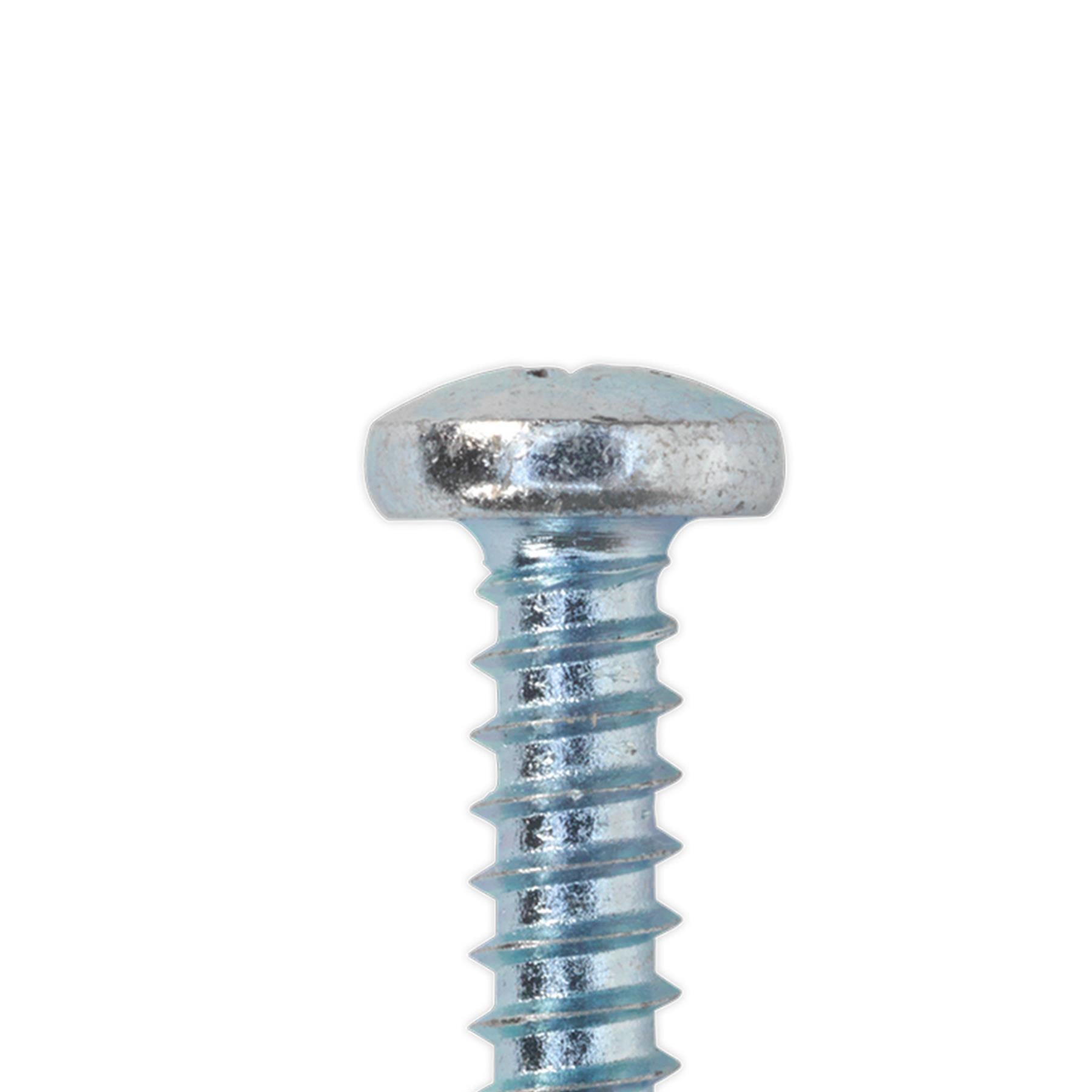Sealey Self Drill Screw 4.8x25mm Pan Head Phillips Zinc Pk of 100