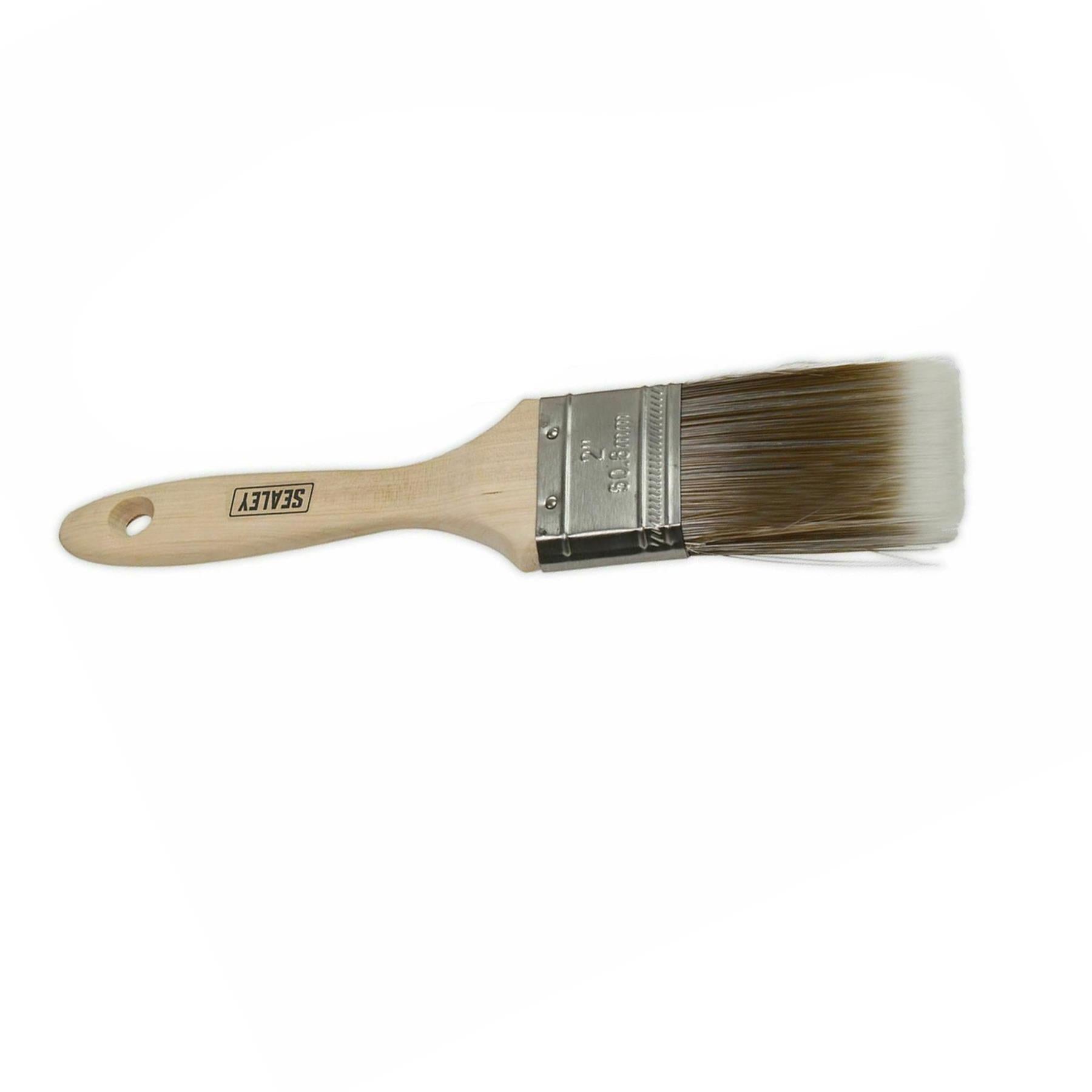 Sealey Wooden Handle Paint Brush Set 3pc