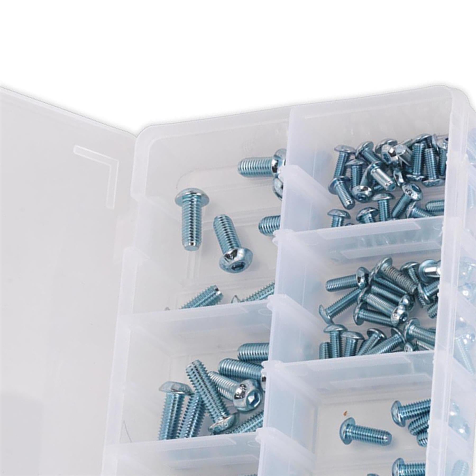 Sealey 108pcs Assorted M5-M10 Stainless Steel Socket Screws Button Head High Tensile 10.9 Metric