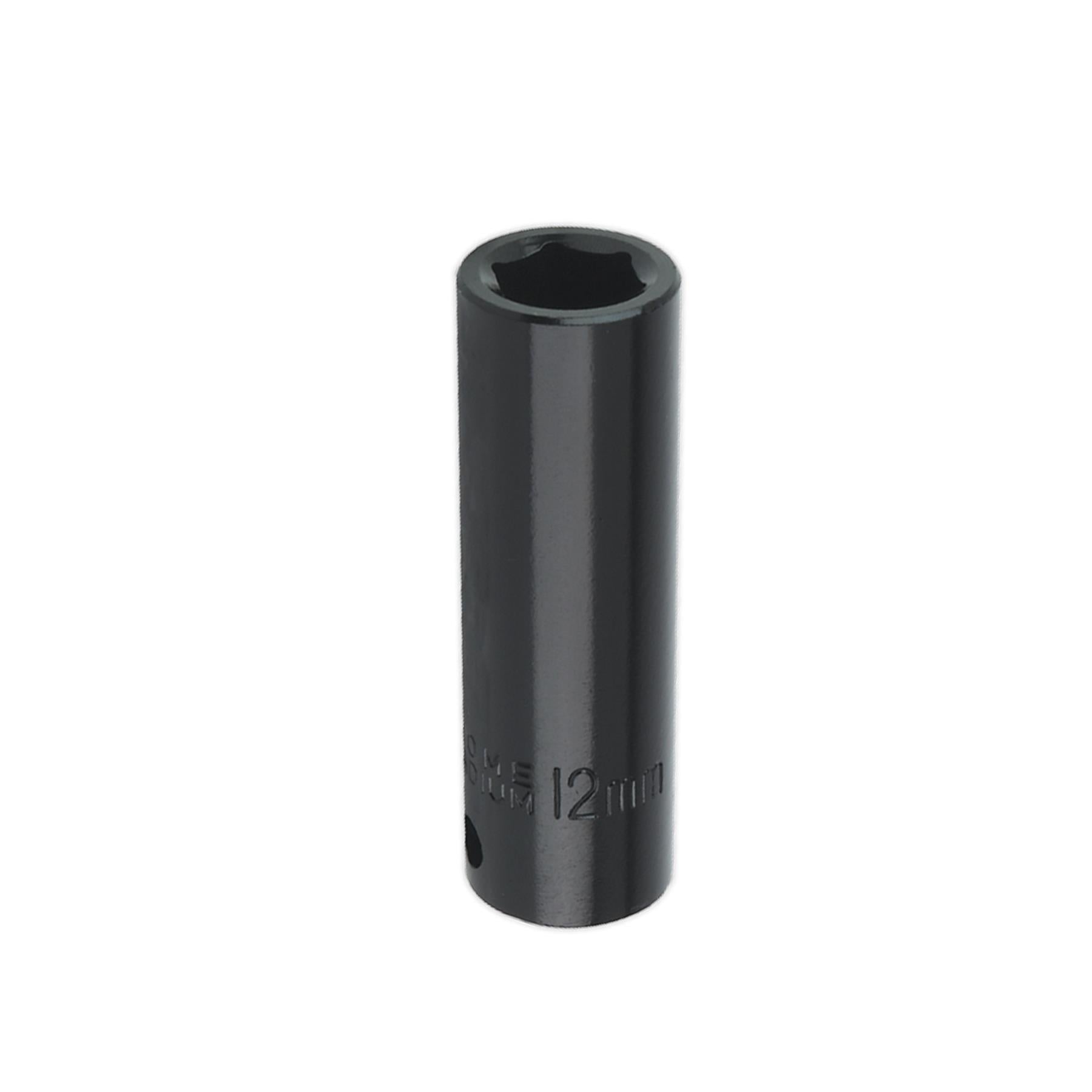 Sealey Impact Socket 12mm Deep 3/8"Sq Drive Chrome Vanadium