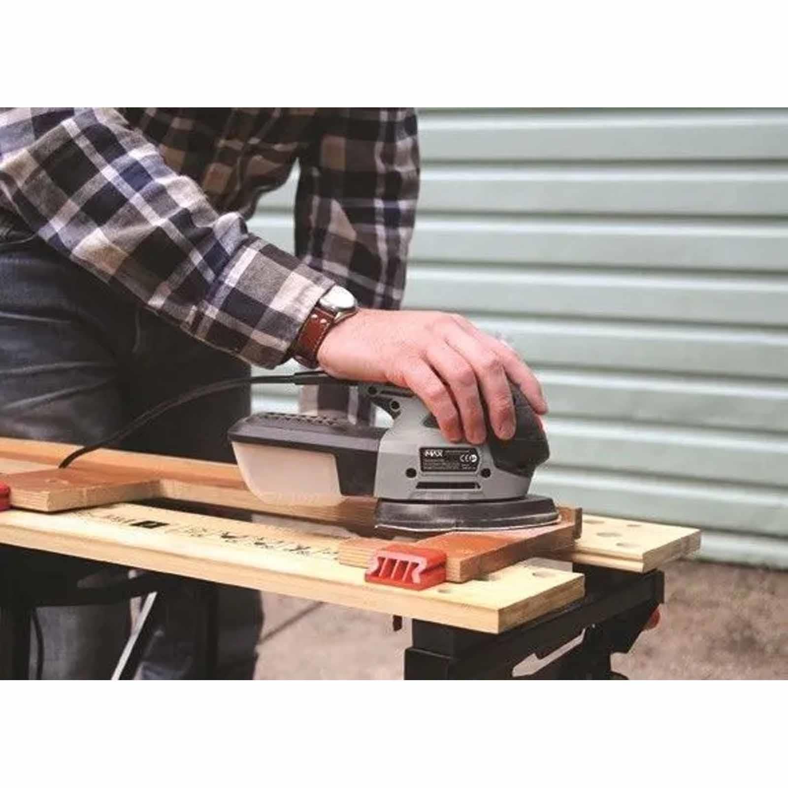 Detail Palm Mouse Sander 220w with Dust Box & Sanding Sheets 240V