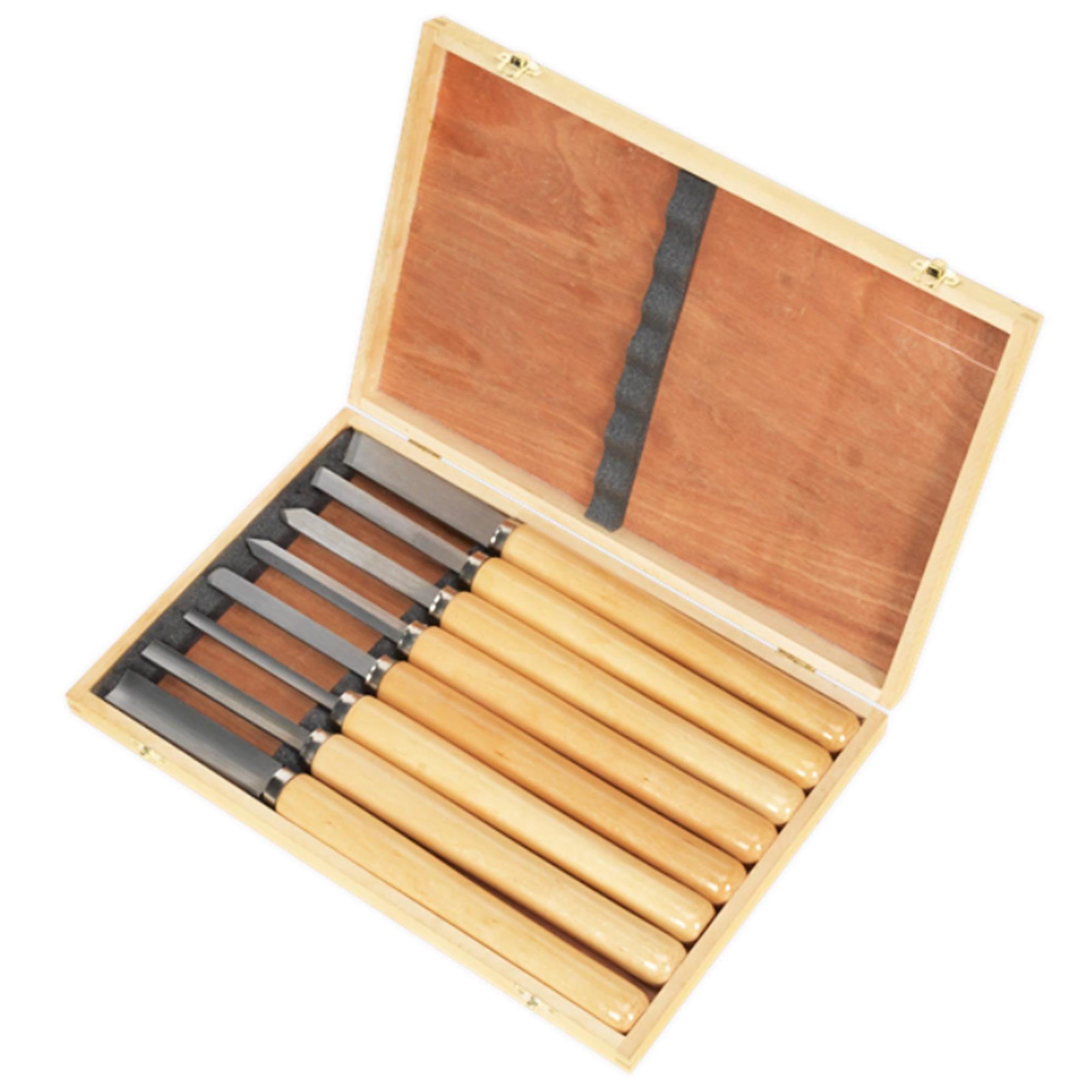 Sealey Wood Turning Chisel Set 8pc