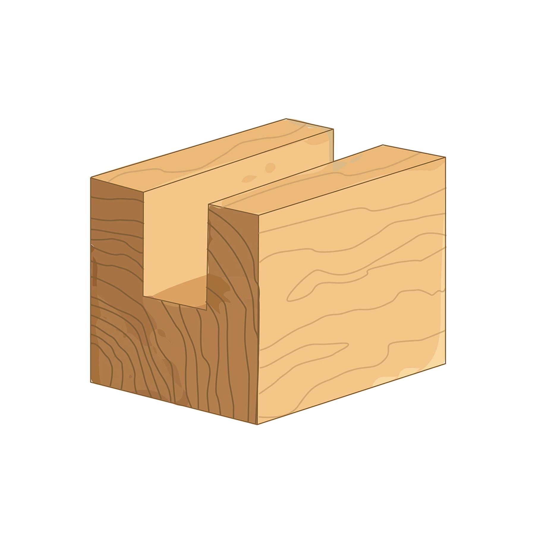 1/2" Straight Imperial Cutter 1/2" x 2" Cutting Bits Twin Flute Kitchen Worktop