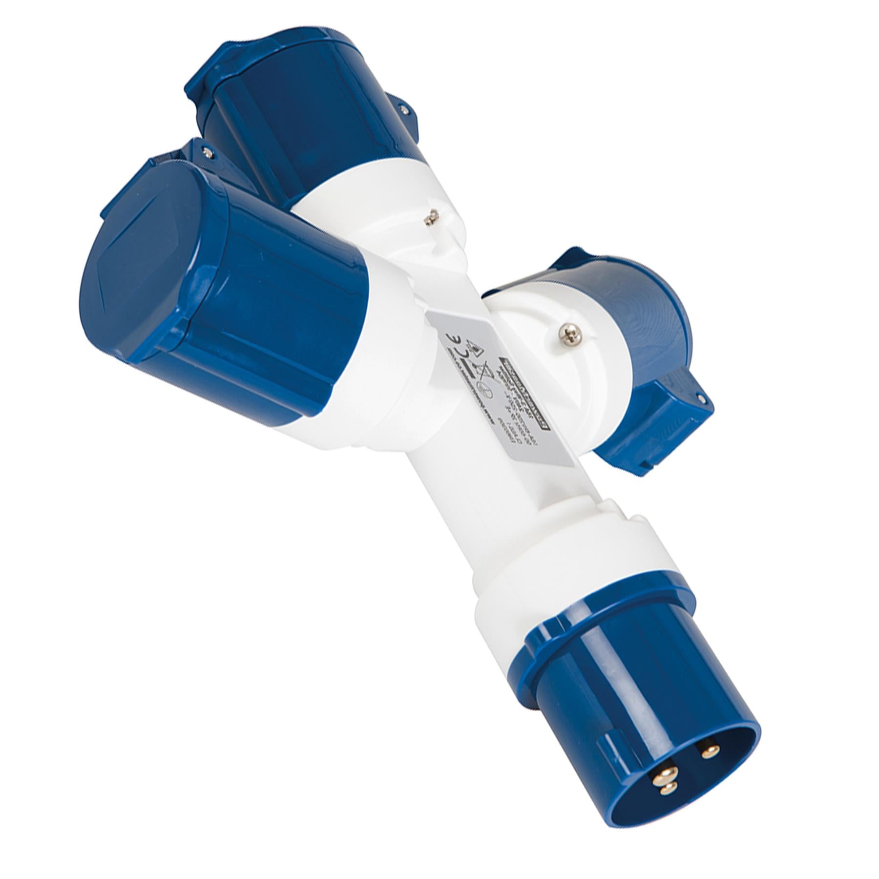 3 Way 240 V Volt Branch Spliter Y Junction Box 16 A Amp Site Socket Industrial