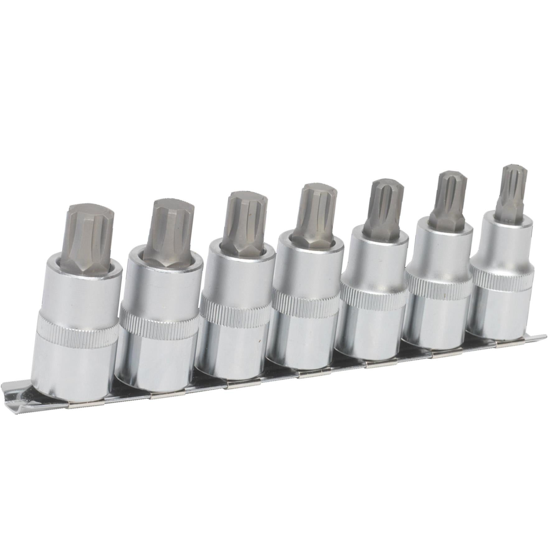 Sealey Ribe Socket Bit Set 7pc 1/2"Sq Drive 55mm