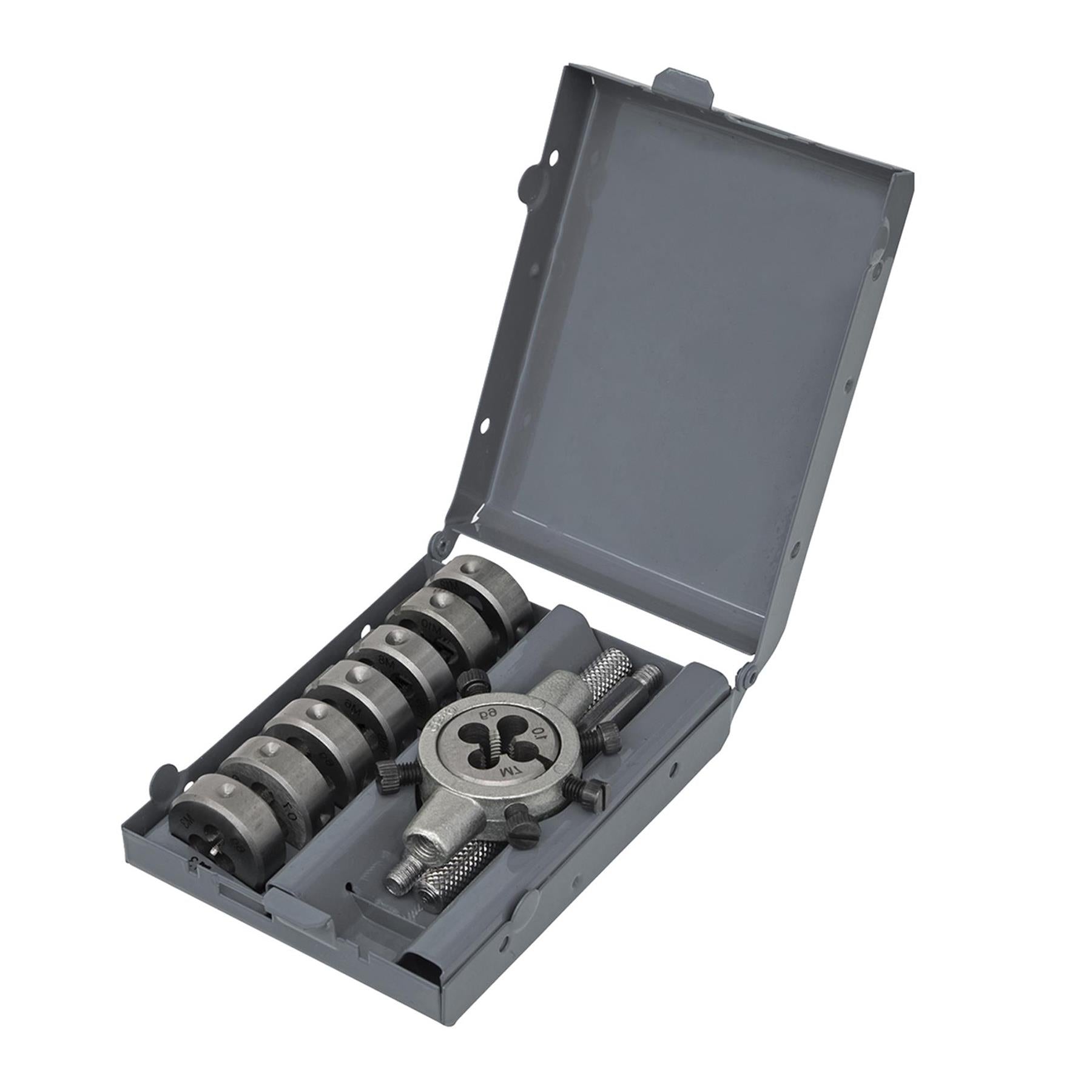 Sealey Tools AK3009 9 Piece Split Die Set M3 - M12 (Threading)