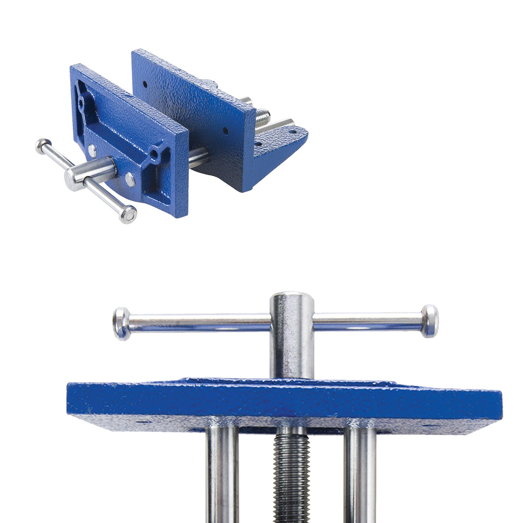 150mm Woodworker Vice 3.5Kg Large 125mm Opening Fits Under Any Bench Flush Proud