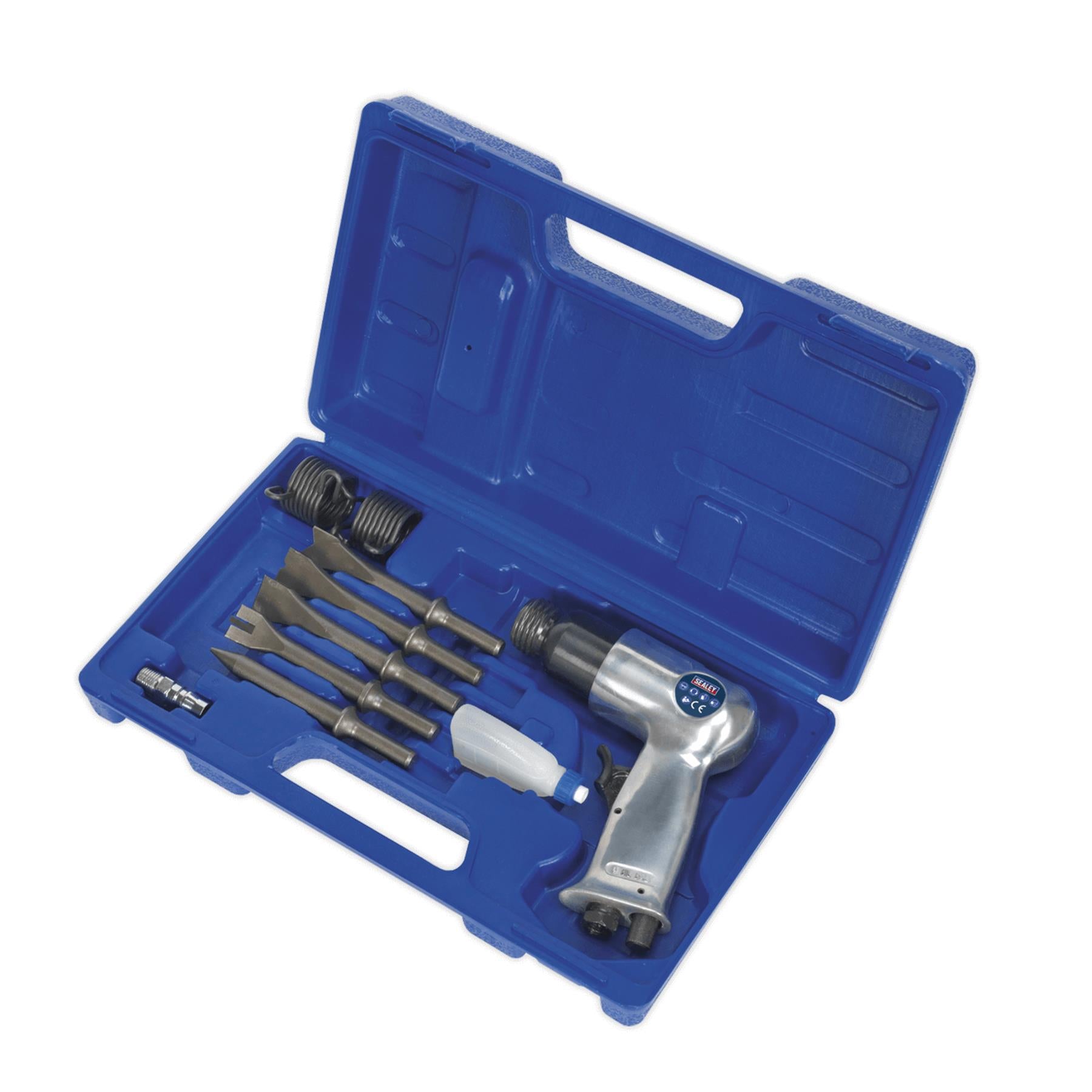 Sealey Air Hammer with Chisels Medium Stroke
