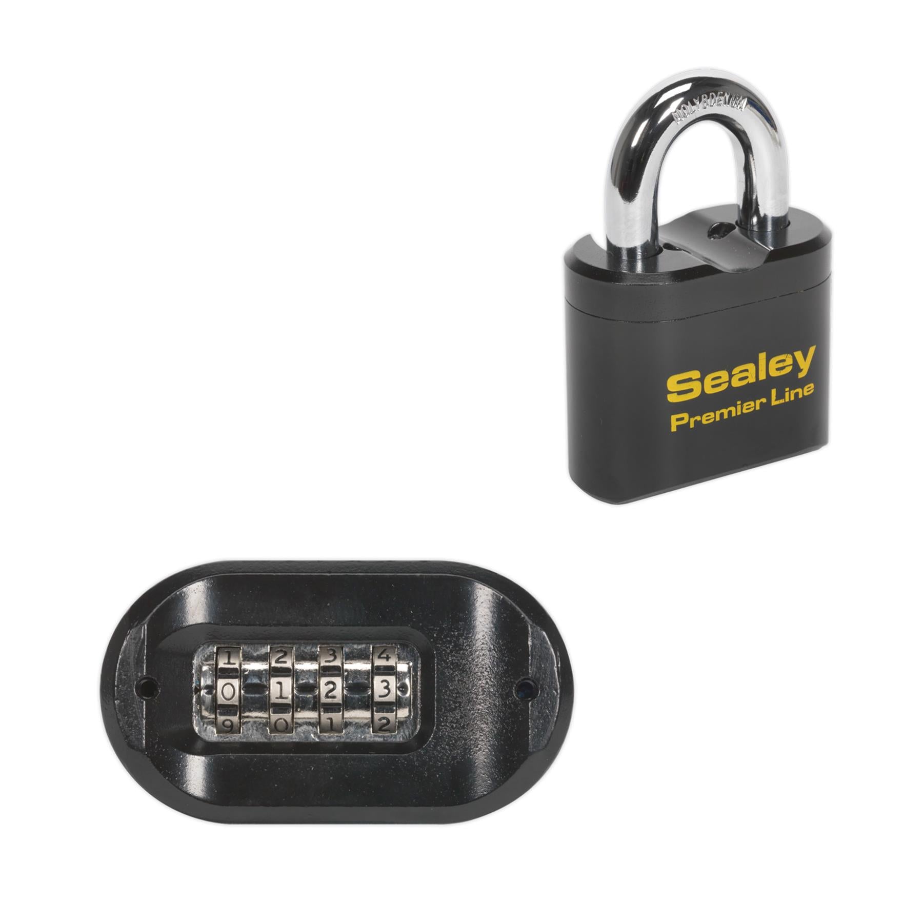 Sealey Steel Body Combination Padlock 62mm